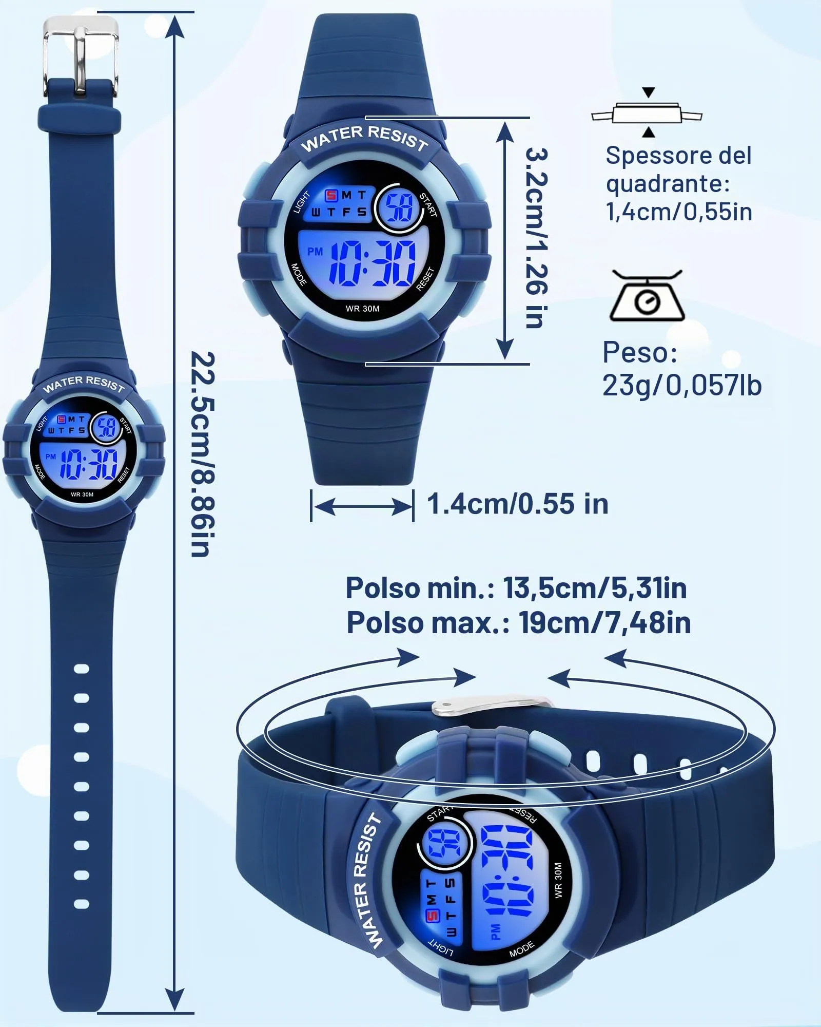 Ayybboo Orologio Digitale per Bambini e Bambine 4-16 anni, 8206B - immagine 5