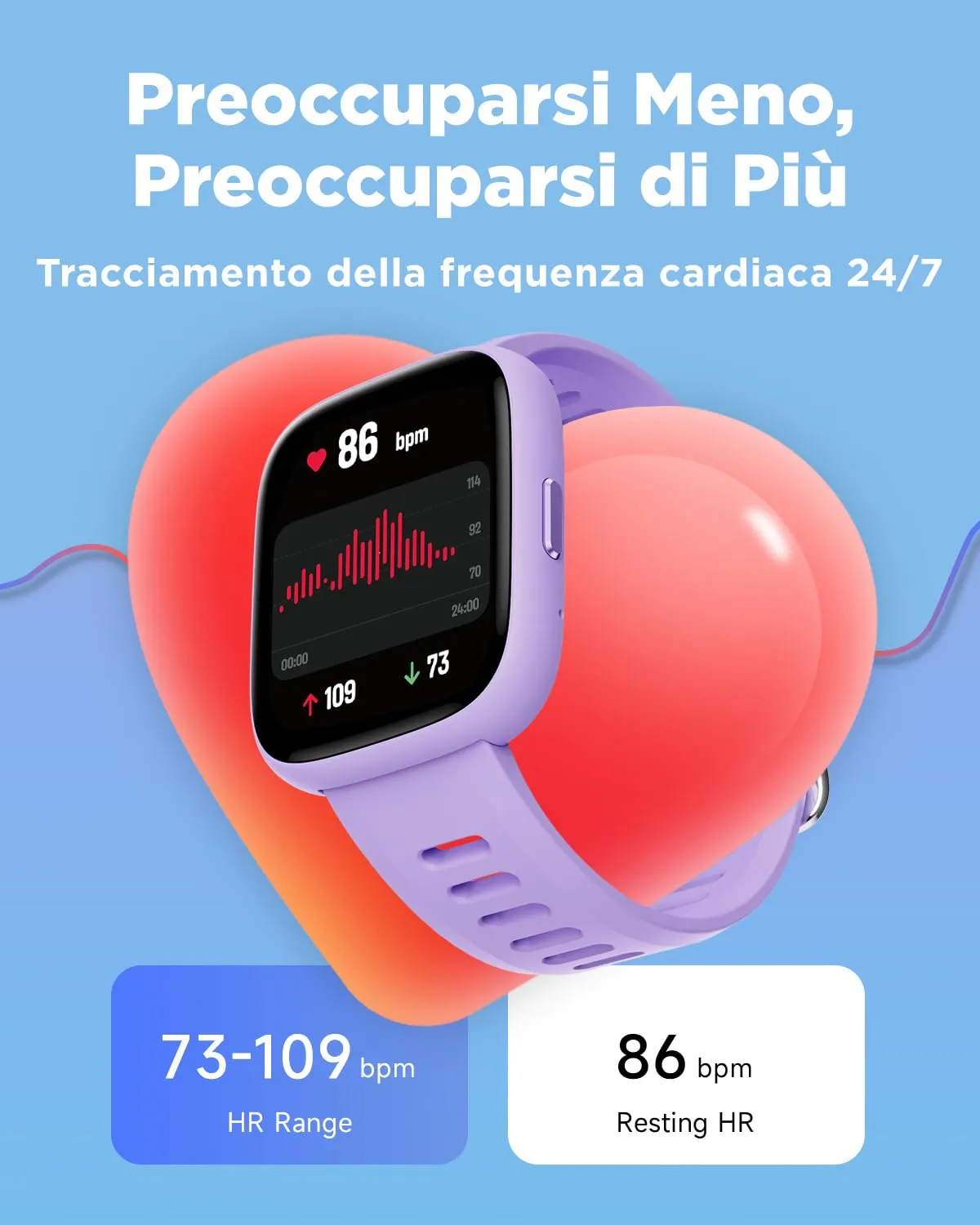 BIGGERFIVE Brave 2 Smartwatch for Kids and Teens, 1.8" Fitness Tracker - immagine 5