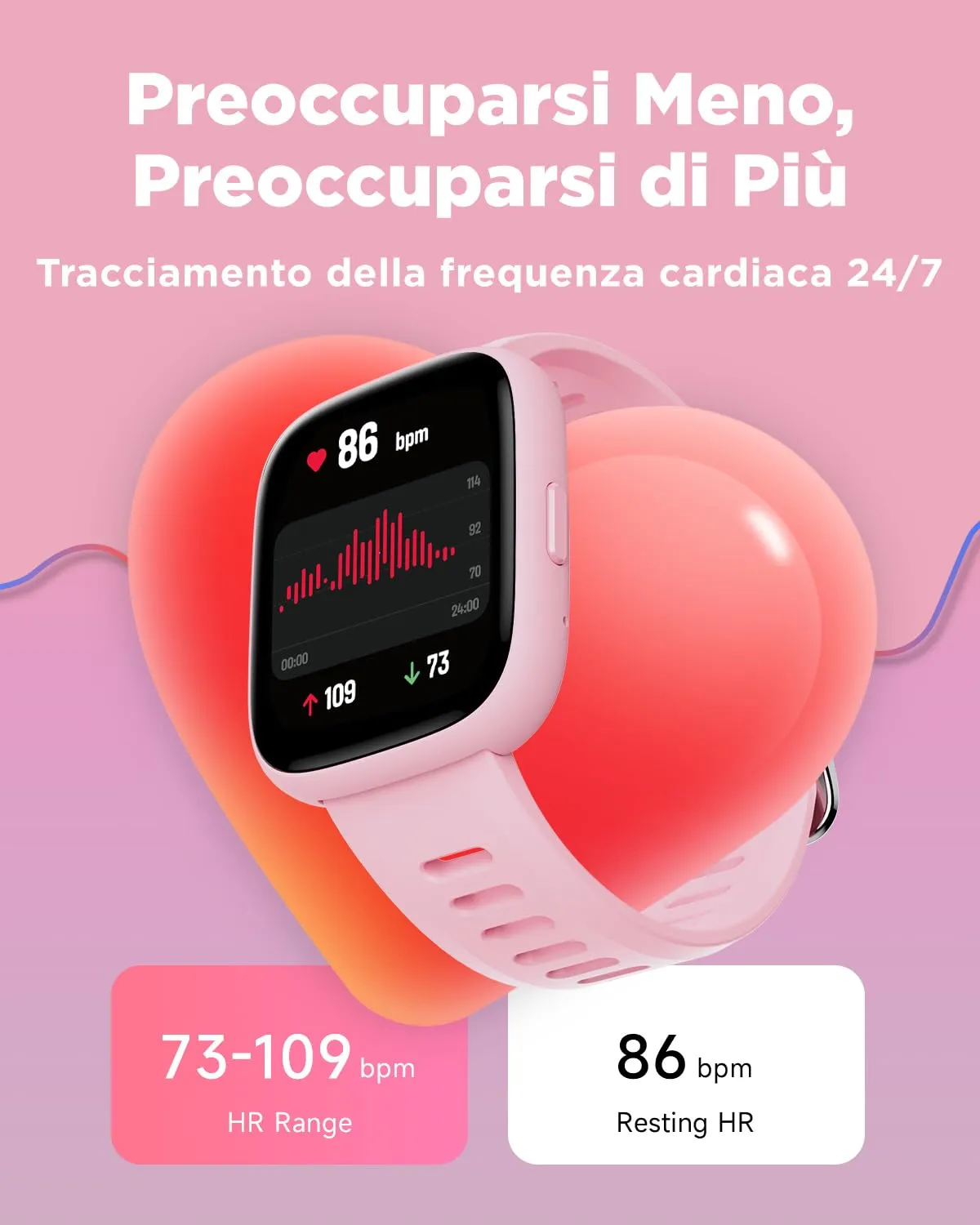 BIGGERFIVE Brave 2 Smartwatch for Kids and Teens 5-16, 1.8" Fitness Tracker - immagine 5
