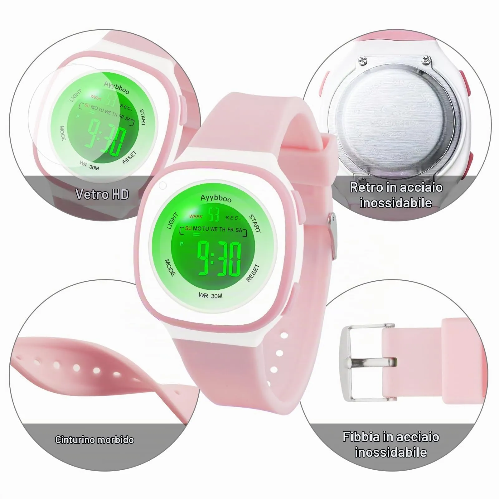 Ayybboo Orologio Digitale per Bambini e Bambine 4-16 anni - immagine 3