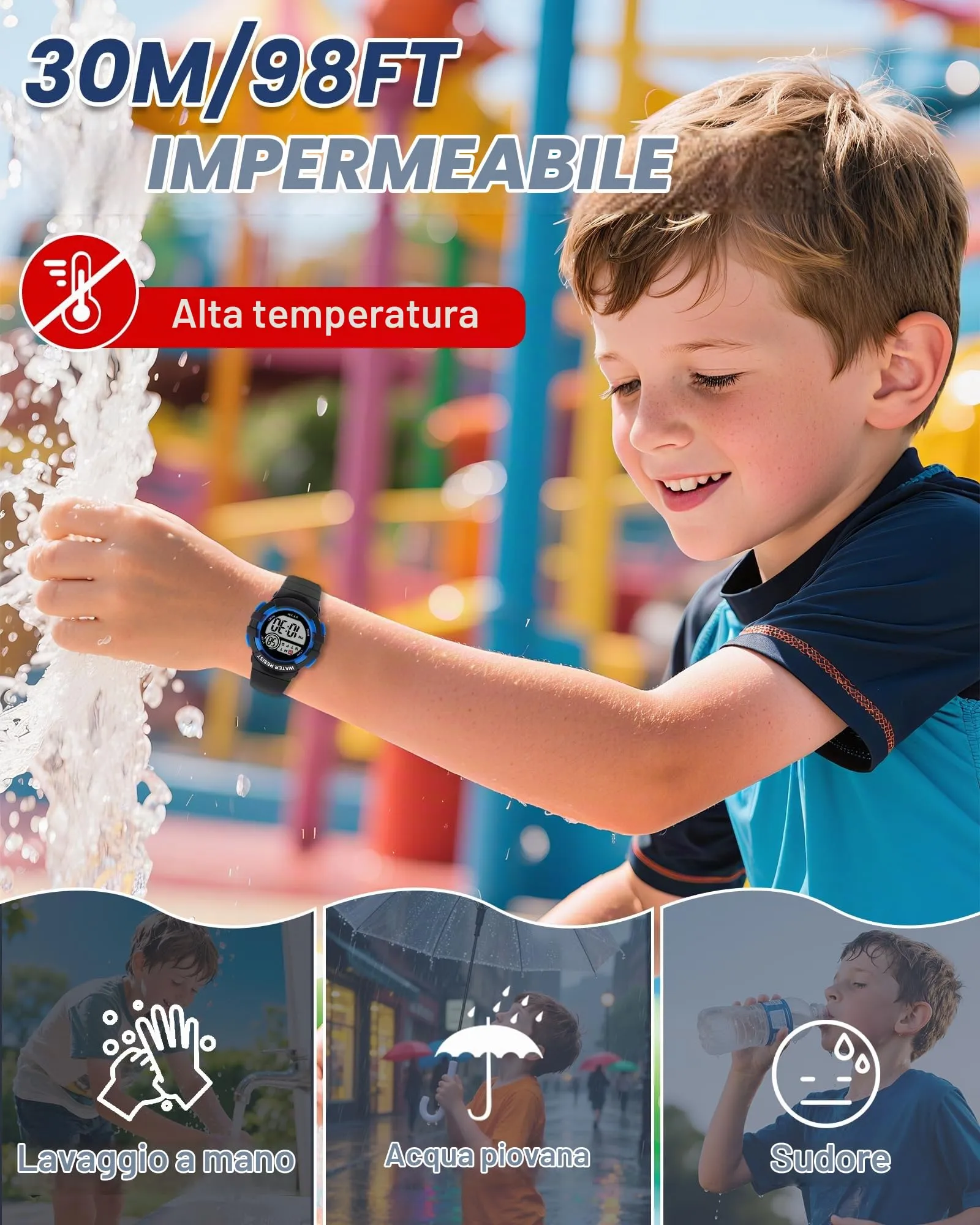 Ayybboo Orologio Digitale per Bambini e Bambine 4-16 anni 8206B - immagine 5