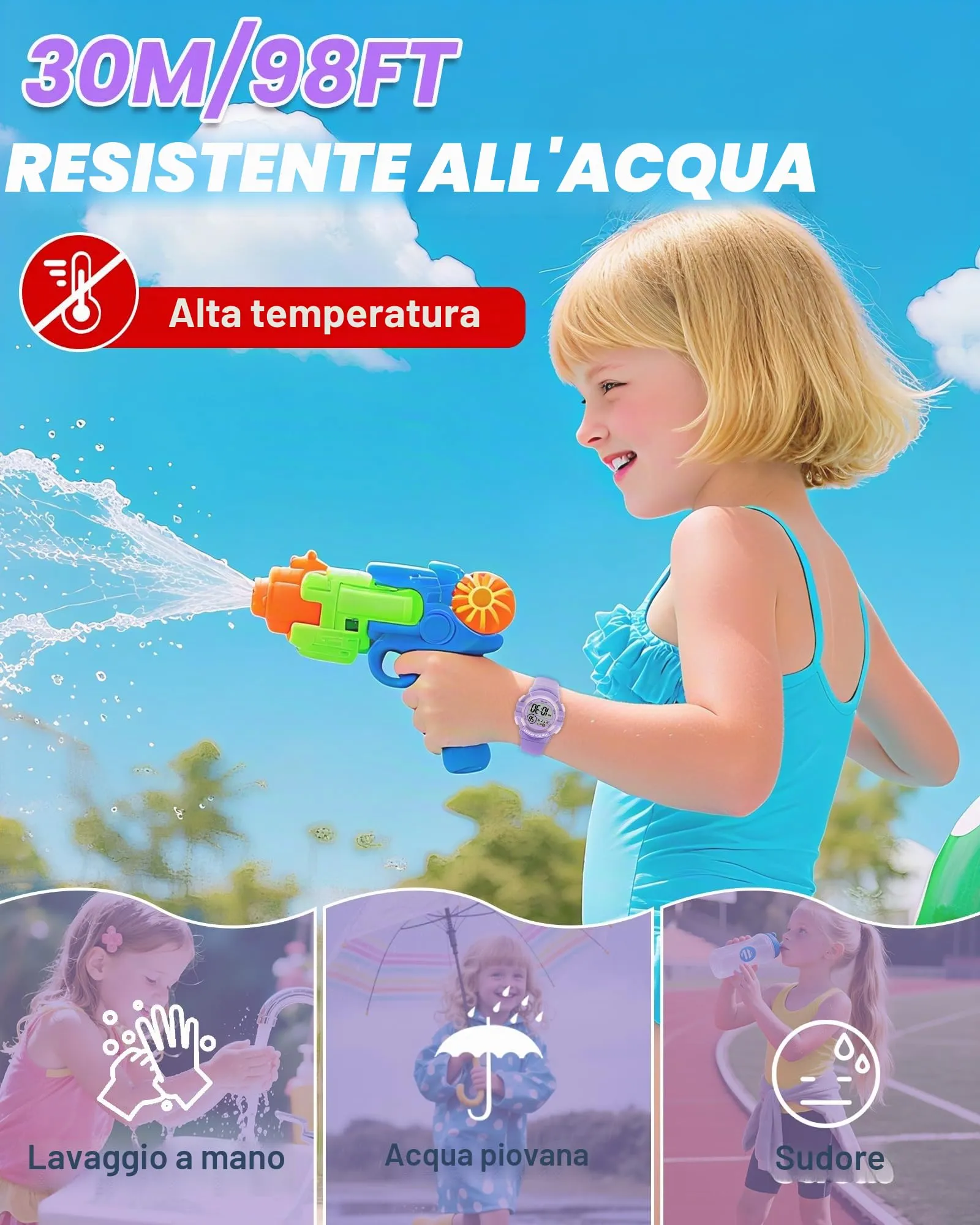 Ayybboo Orologio Digitale per Bambini e Bambine 4-16 anni - immagine 4
