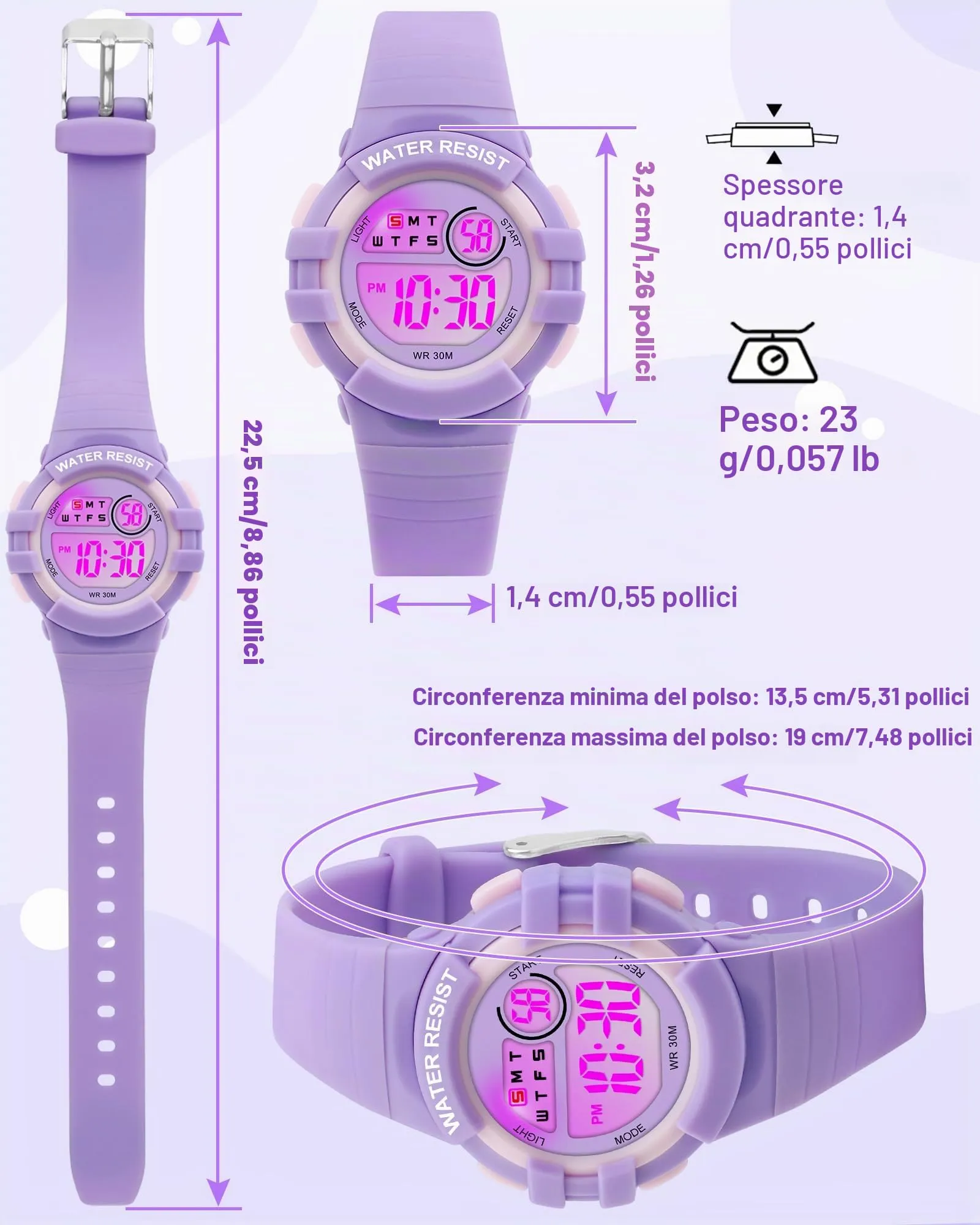 Ayybboo Orologio Digitale per Bambini e Bambine 4-16 anni - immagine 5