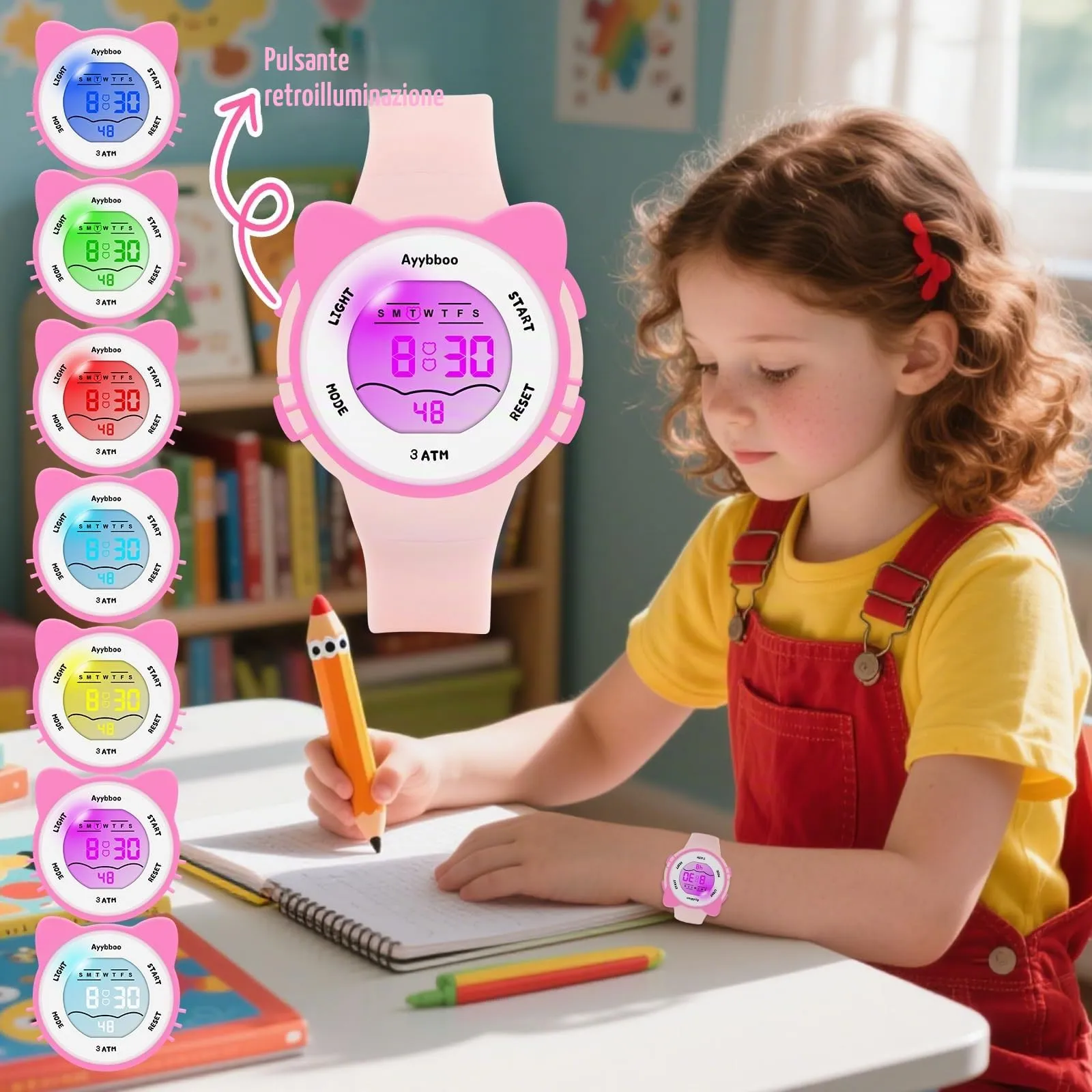 Ayybboo Orologio Digitale per Bambini e Bambine 4-16 anni - immagine 3