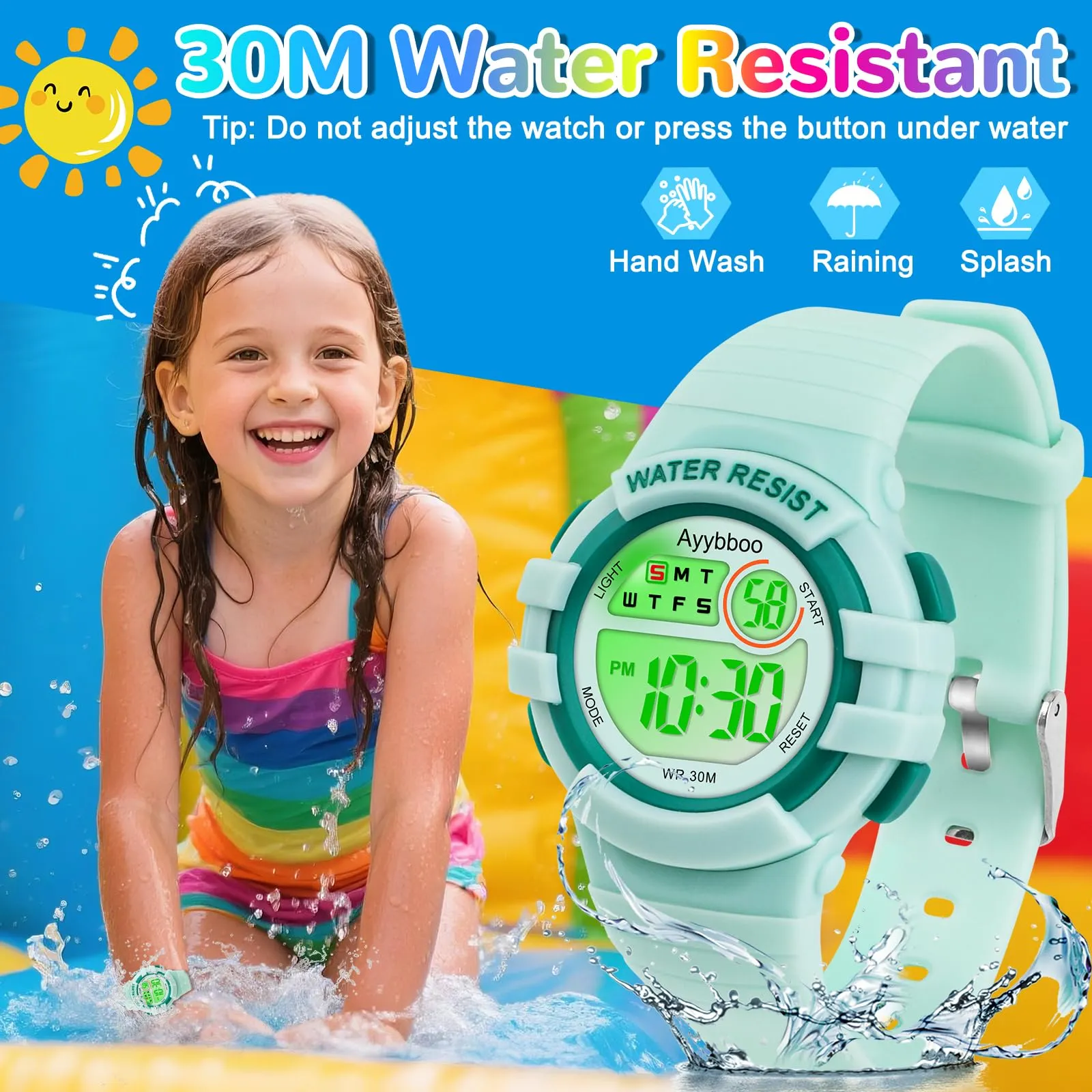 Ayybboo Orologio Digitale per Bambini e Bambine 4-16 anni - immagine 3