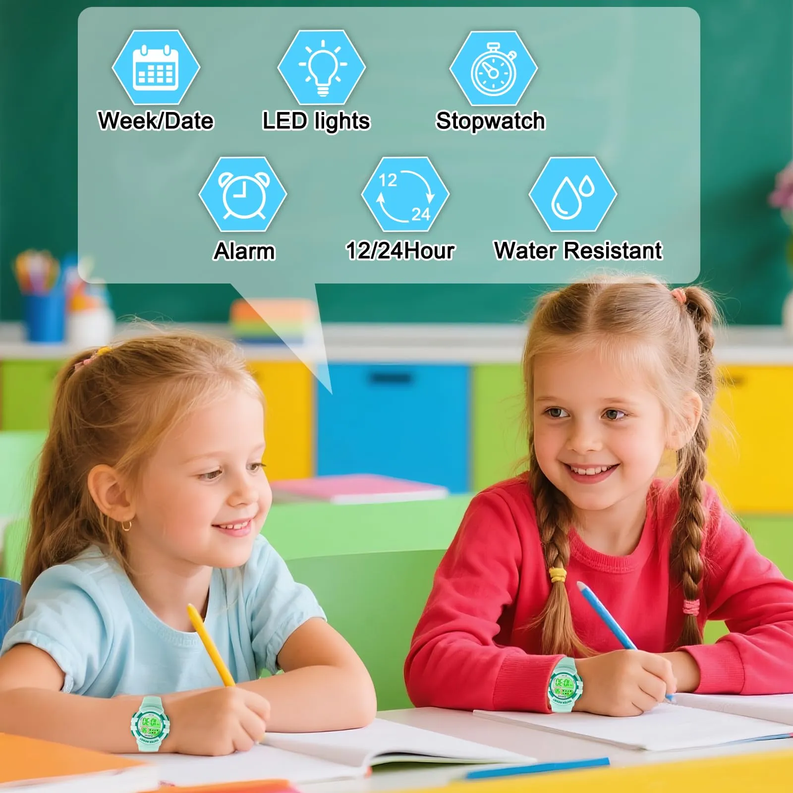 Ayybboo Orologio Digitale per Bambini e Bambine 4-16 anni - immagine 4