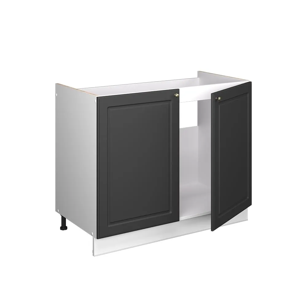 Vicco Mobile Lavello Cucina Fame-Line Antracite Country/Bianco 100 cm - immagine 7