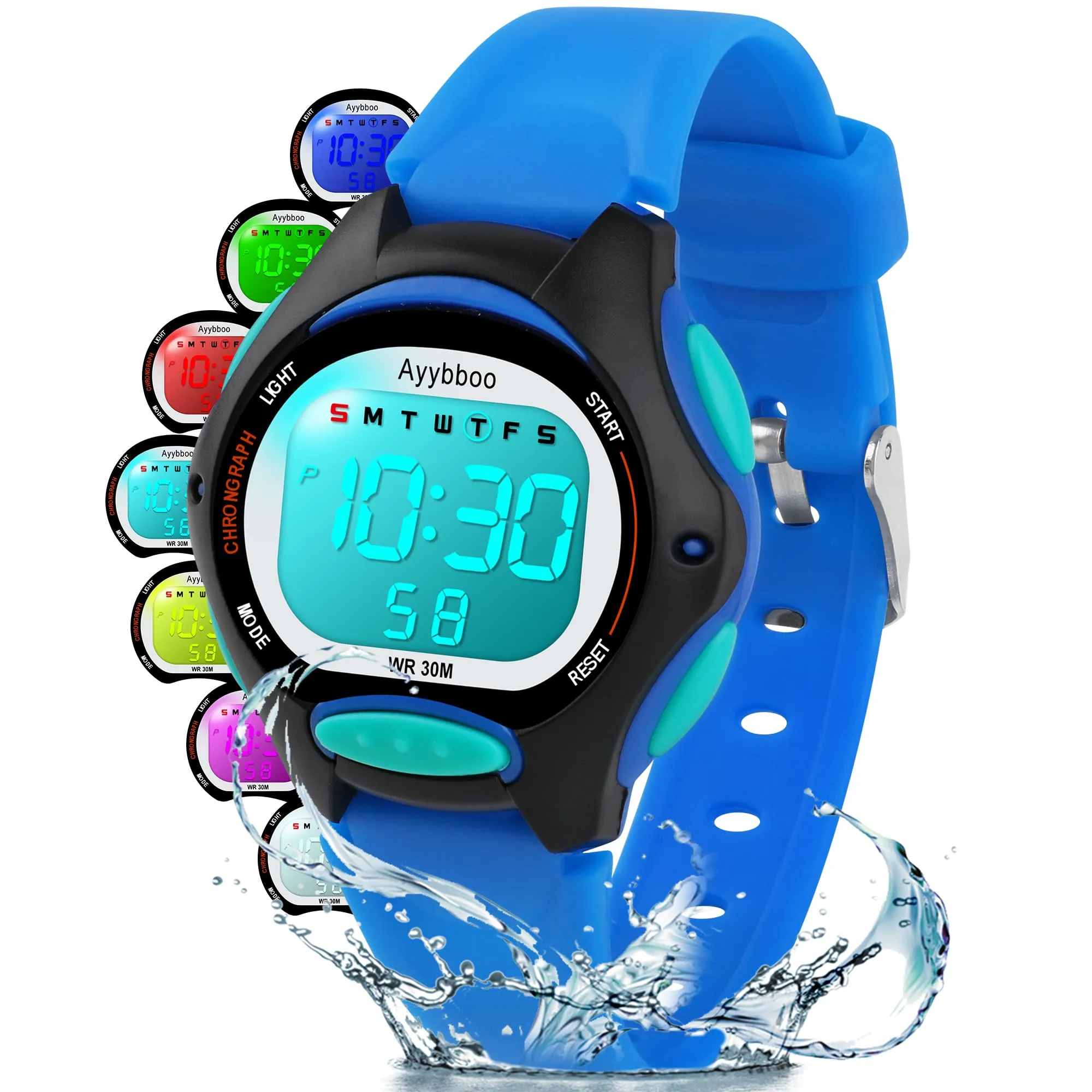 Ayybboo Orologio Digitale per Bambini e Bambine 4-16 Anni 8207B - immagine 1