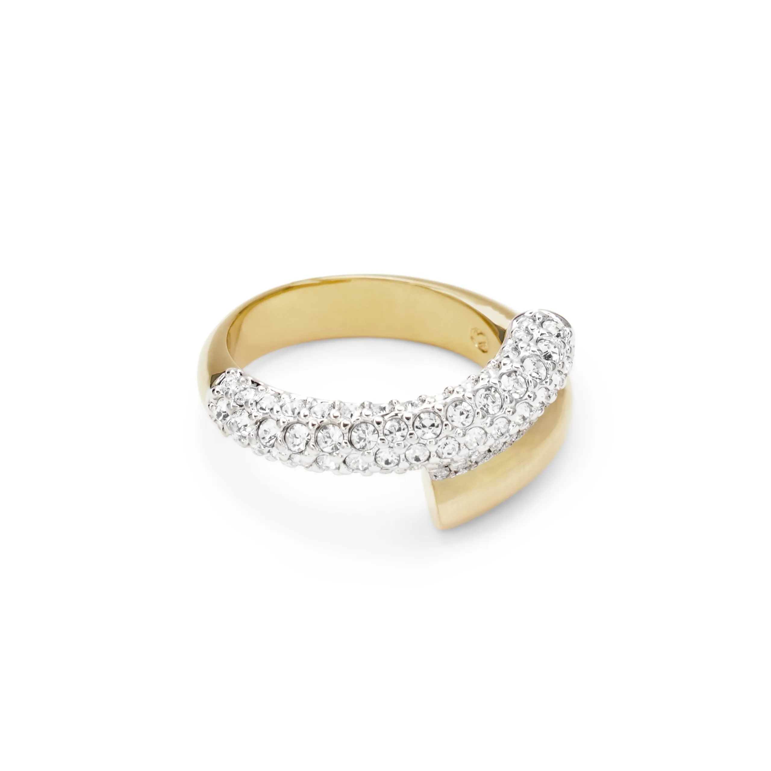 Swarovski Dextera Anello, Bianco, Placcato color oro, 5668810 - immagine 1