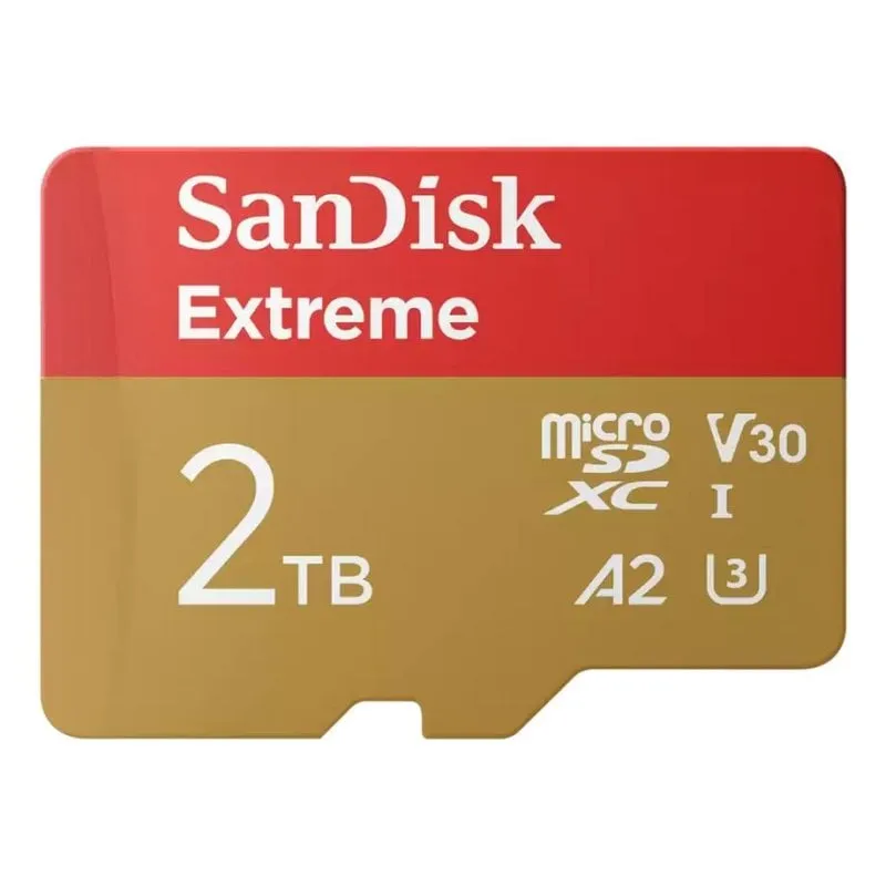 SanDisk Extreme 2TB microSDXC Card with SD Adapter, UHS-I, U3, V30, A2 - immagine 1