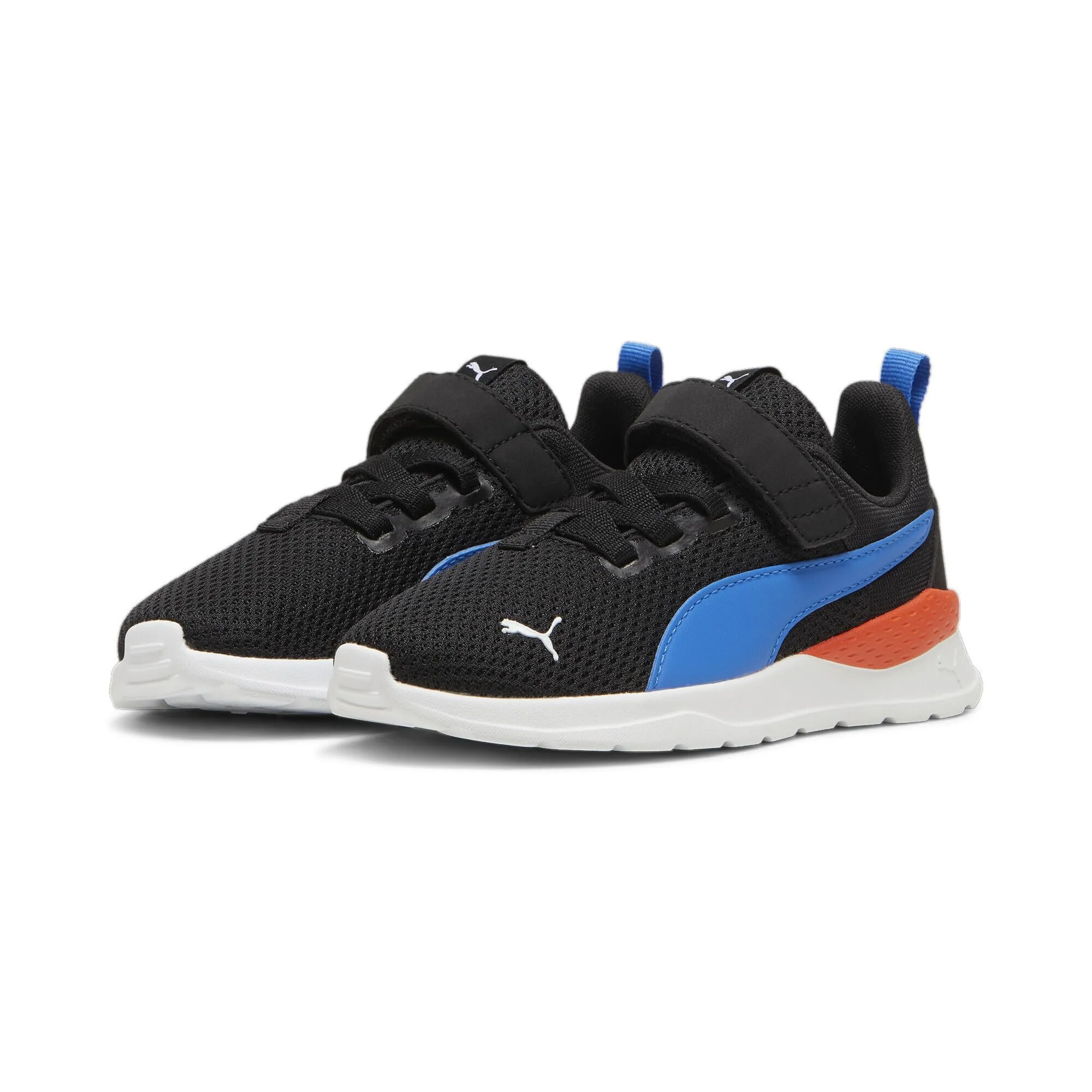 Puma Anzarun Lite Kids' Sneakers, 19 EU, Black Hyperlink Blue White Redmazing - immagine 1