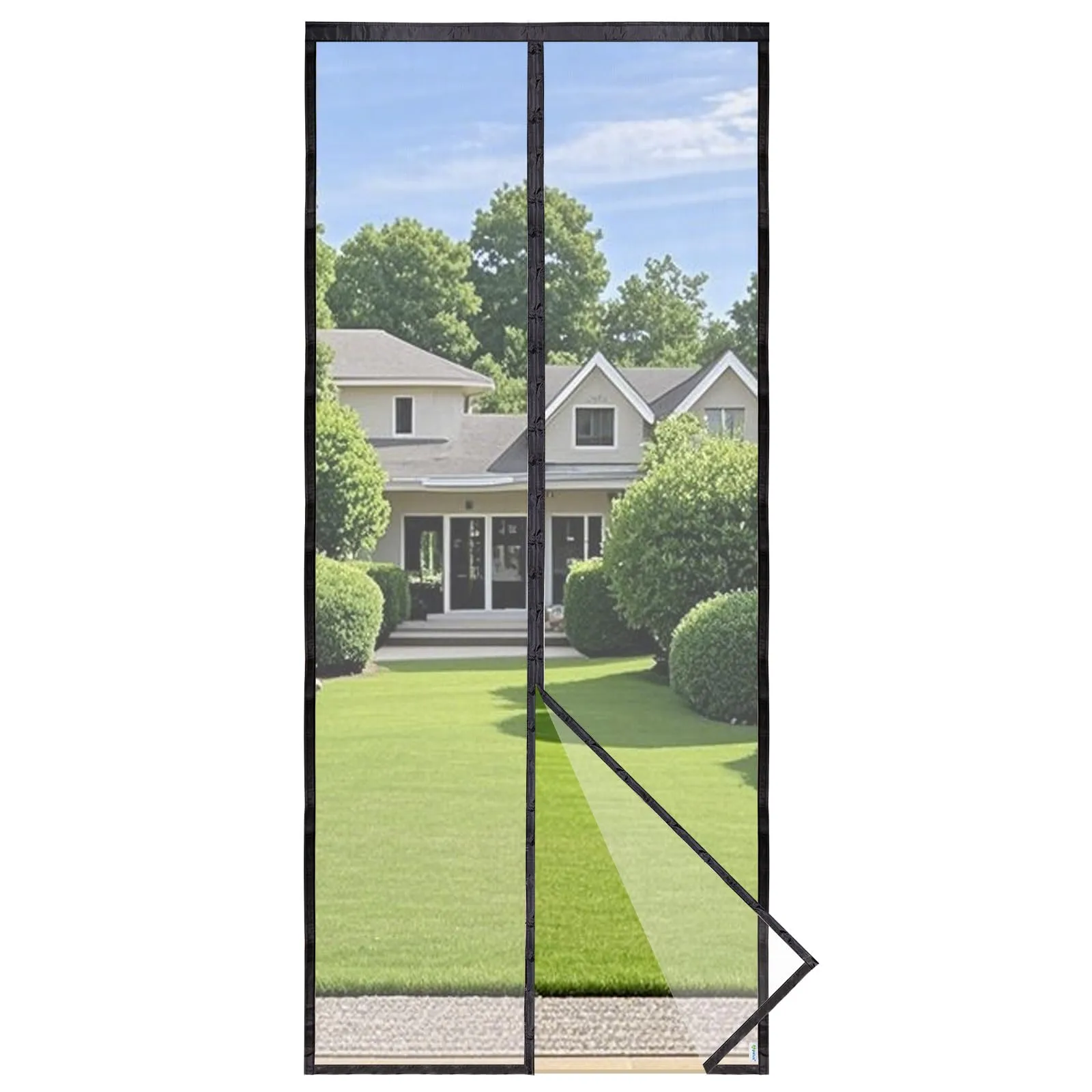 Apalus Prime Zanzariera Magnetica per Porta Balcone, 75x210 cm, Nero - immagine 1