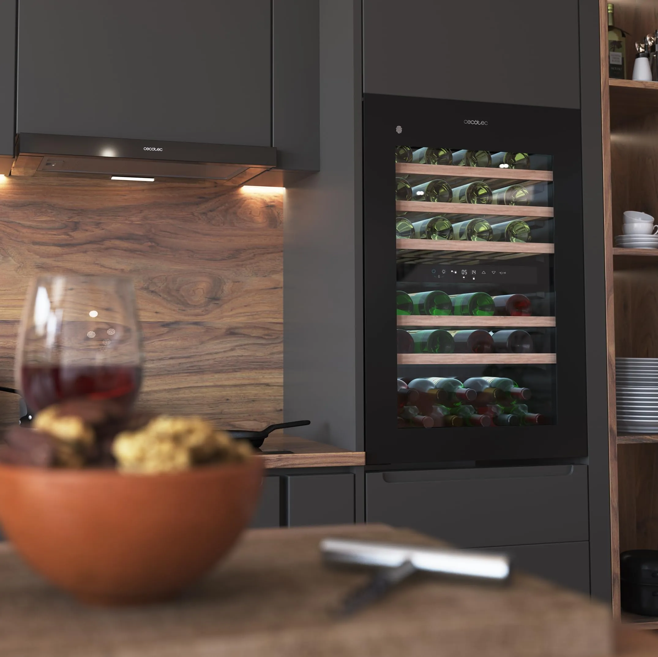 Cecotec Bolero Grandsommelier Duo 57000 Cantinetta Integrabile 57 Bottiglie Black - immagine 4