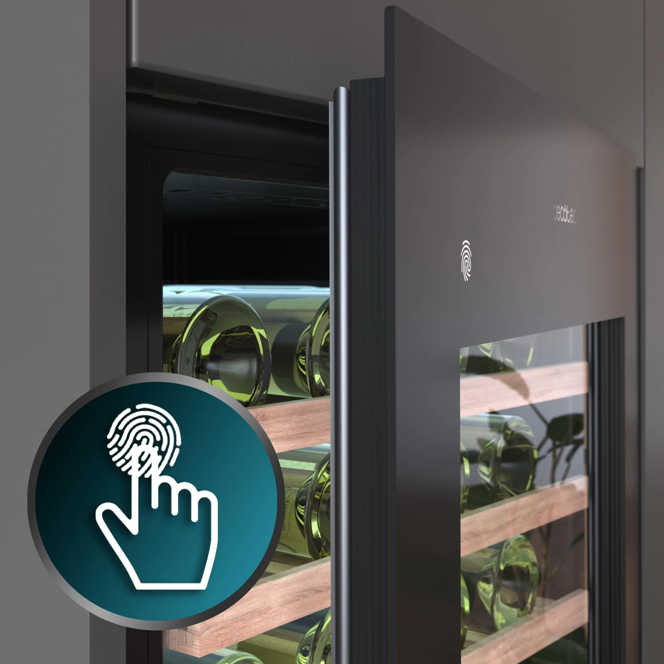 Cecotec Bolero Grandsommelier Duo 57000 Cantinetta Integrabile 57 Bottiglie Black - immagine 5