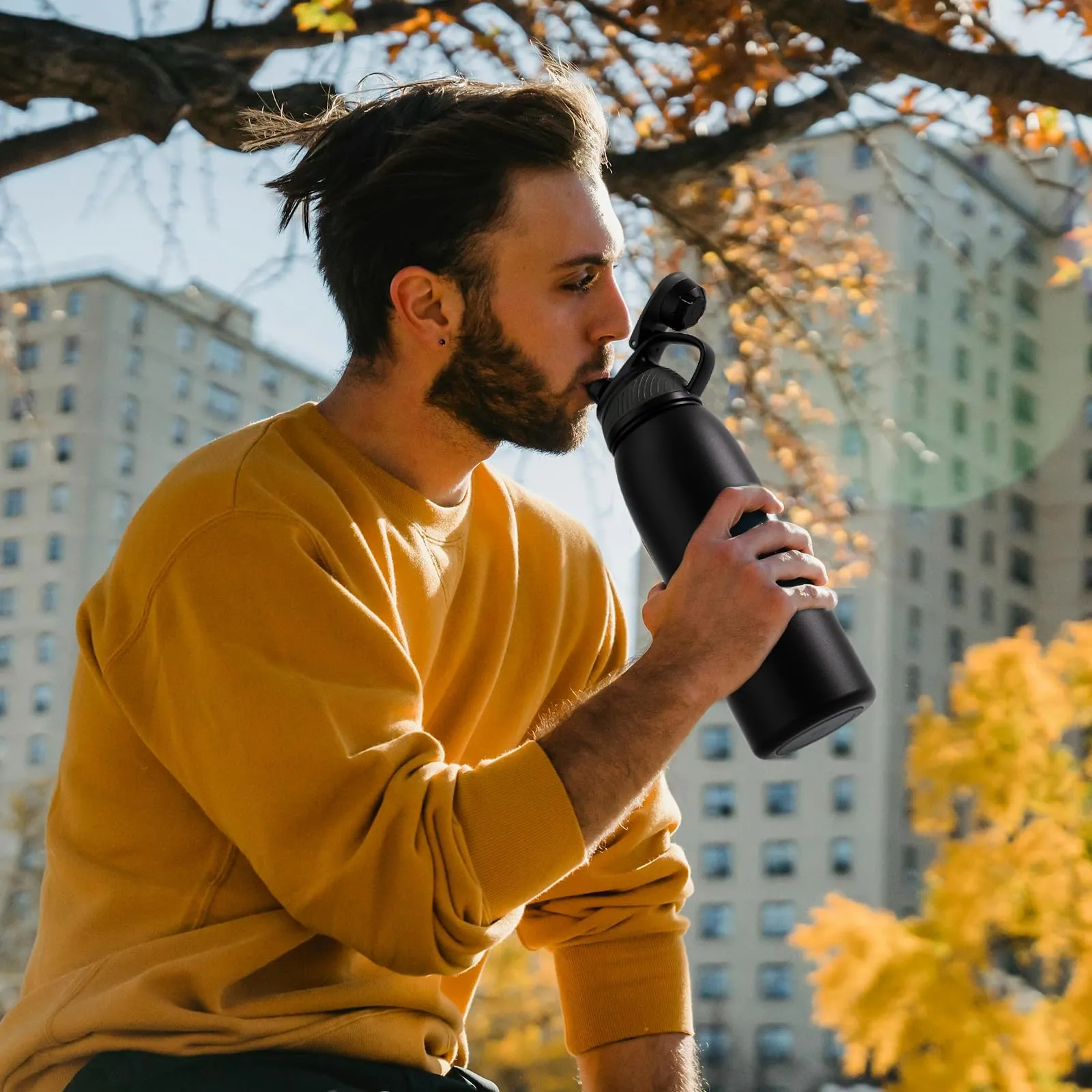 Fjbottle Borraccia Termica 1L Acciaio Inox con Tappo Magnetico - immagine 7