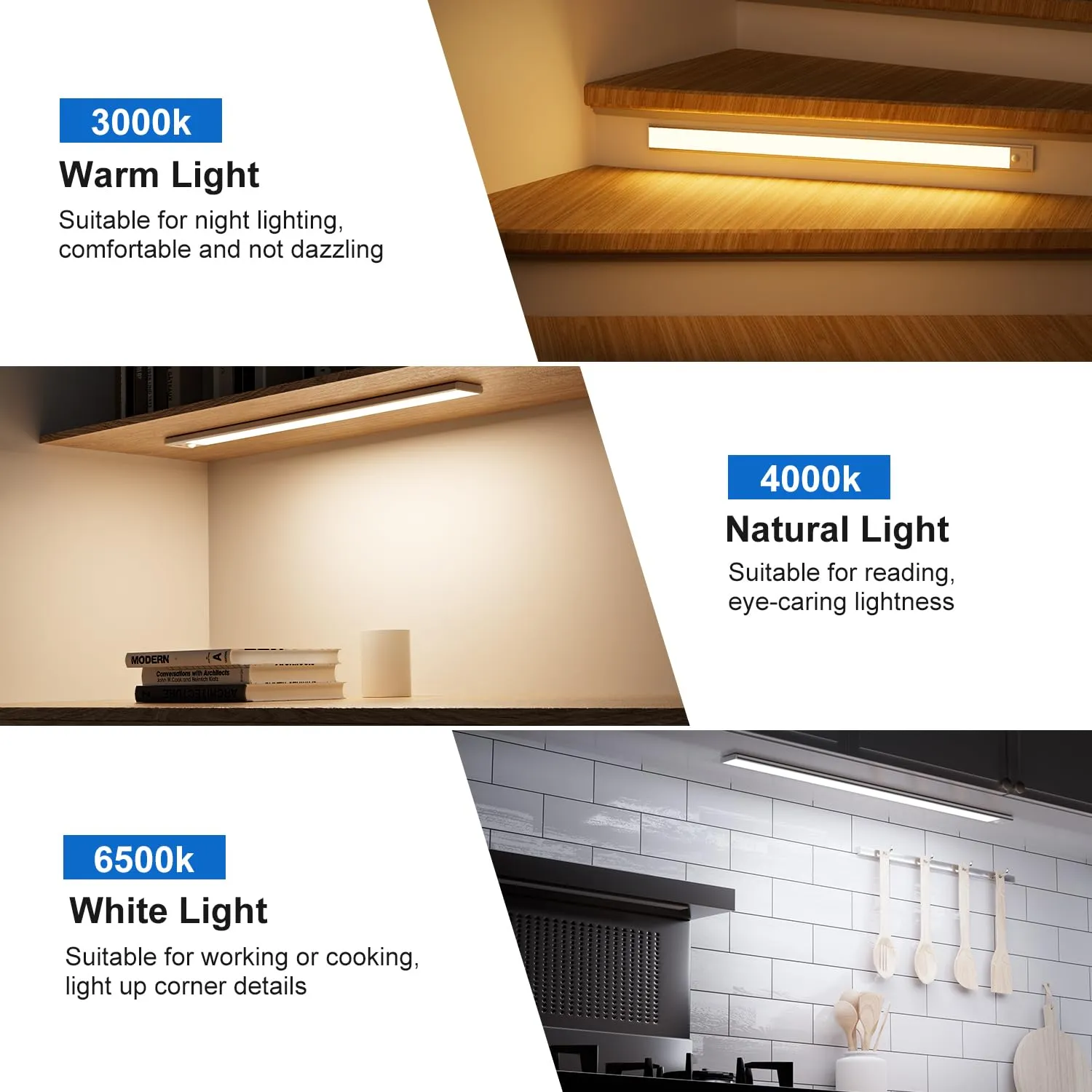 OUILA Luce Armadio LED con Sensore di Movimento, 60cm, GLS-C019 - immagine 4