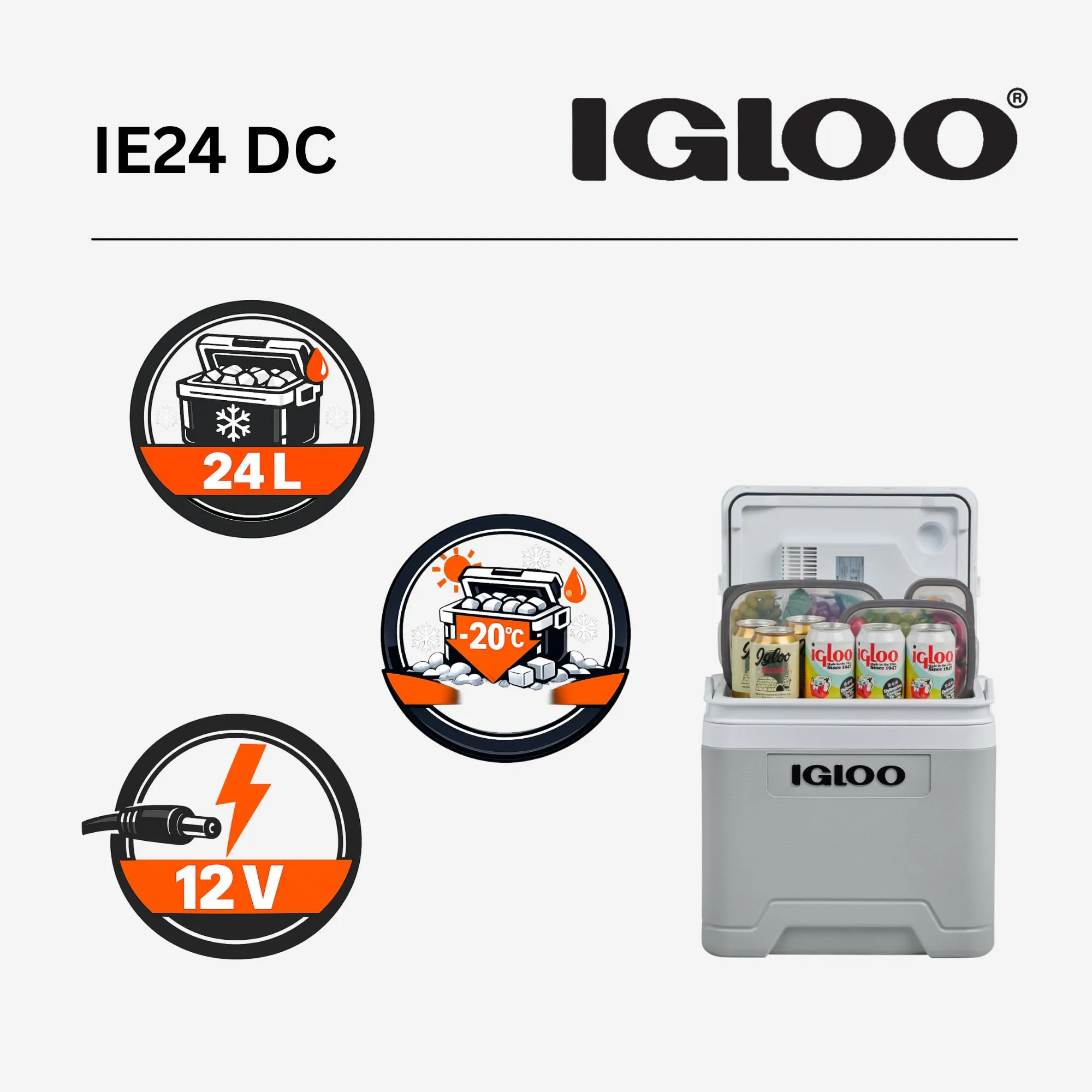 Igloo IE24DC Frigo Elettrico 12V 24L - immagine 3
