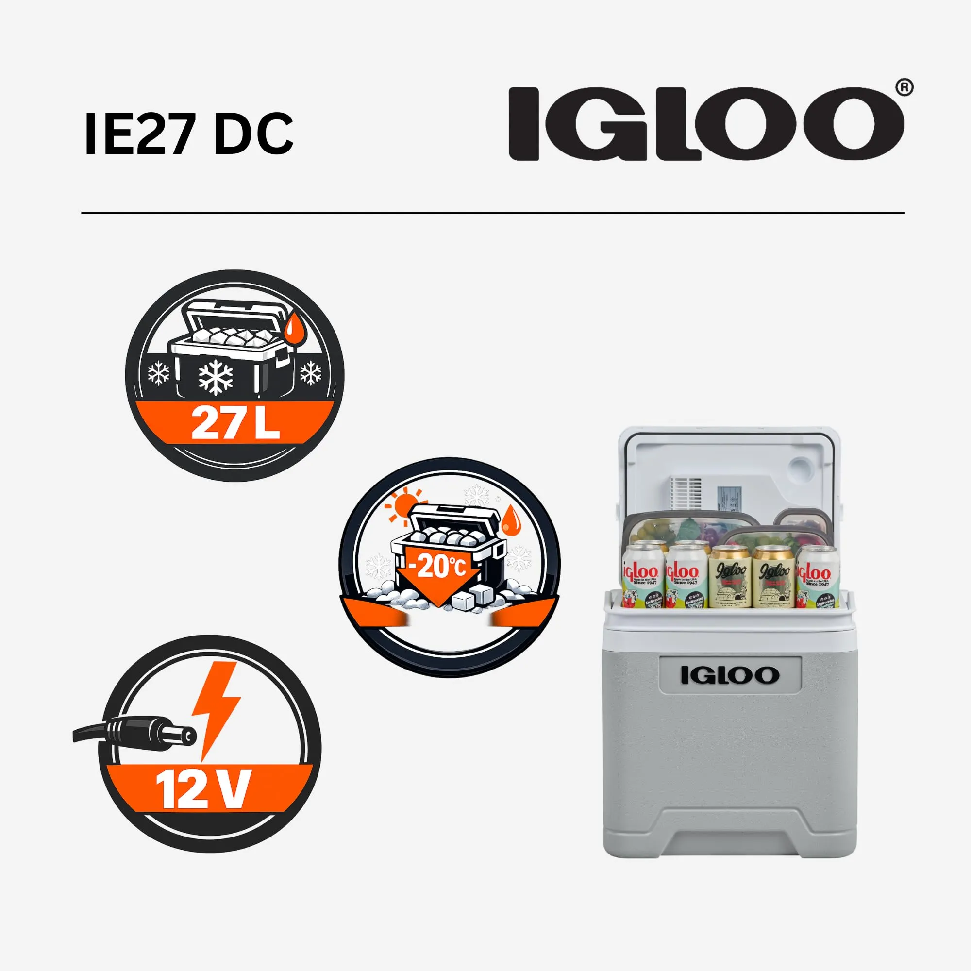 Igloo IE27DC Frigo Elettrico 12V 27L - immagine 2