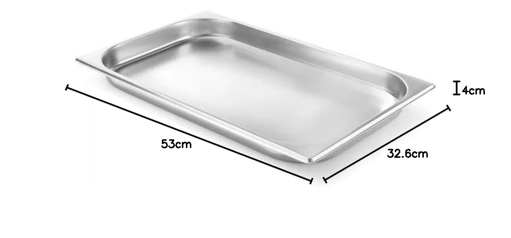 Hendi Contenitore Gastronorm GN 1/1 Budget Line, acciaio inox, 5L, 530x325x40mm - immagine 4