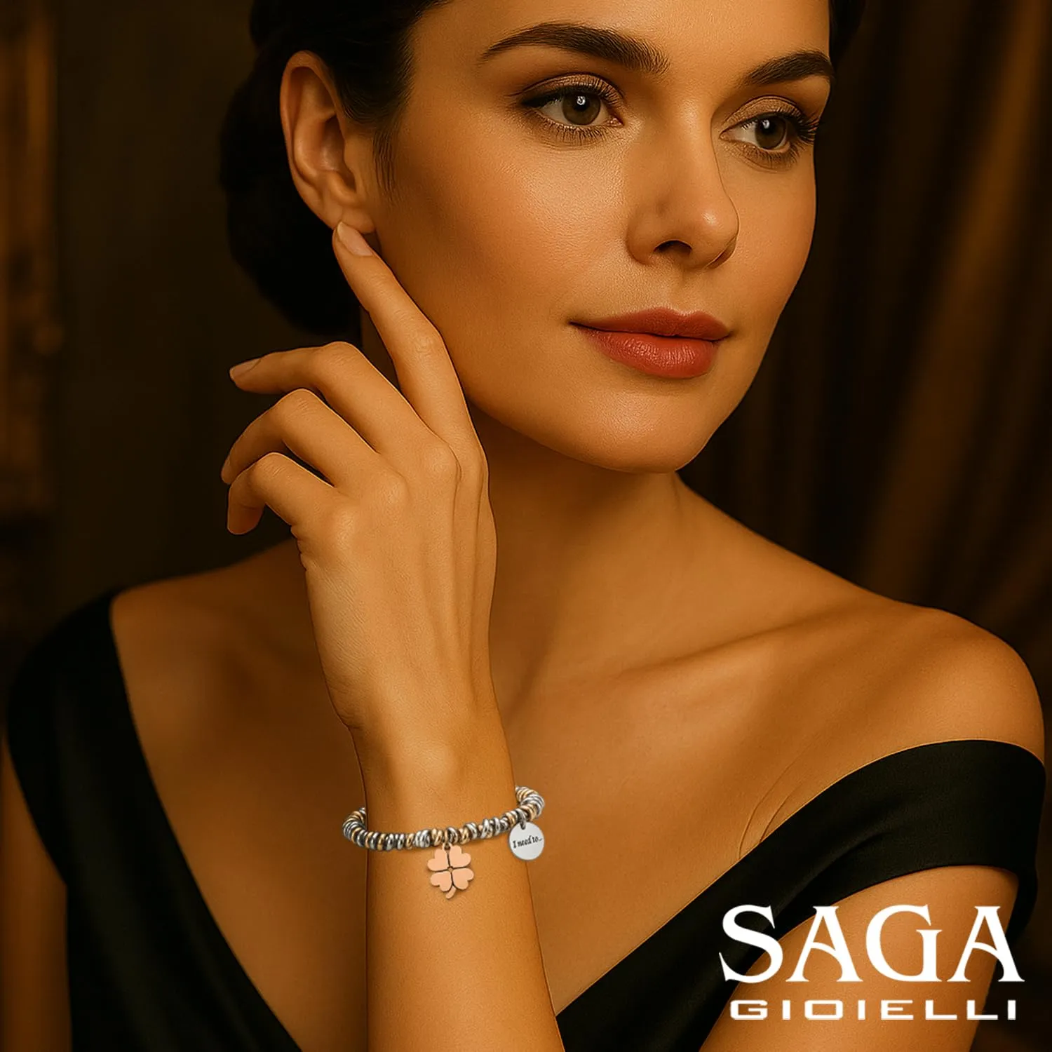 Saga Gioielli Bracciale Donna I Need To Collections Quadrifoglio Argento - immagine 3