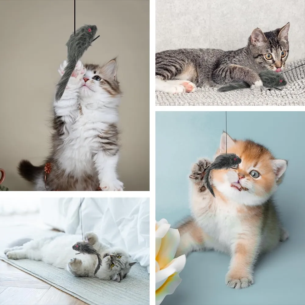 Adiwo Giocattoli per Gatti da Appendere alla Porta, Set da 2 Pezzi, Interattivi e Regolabili - immagine 9