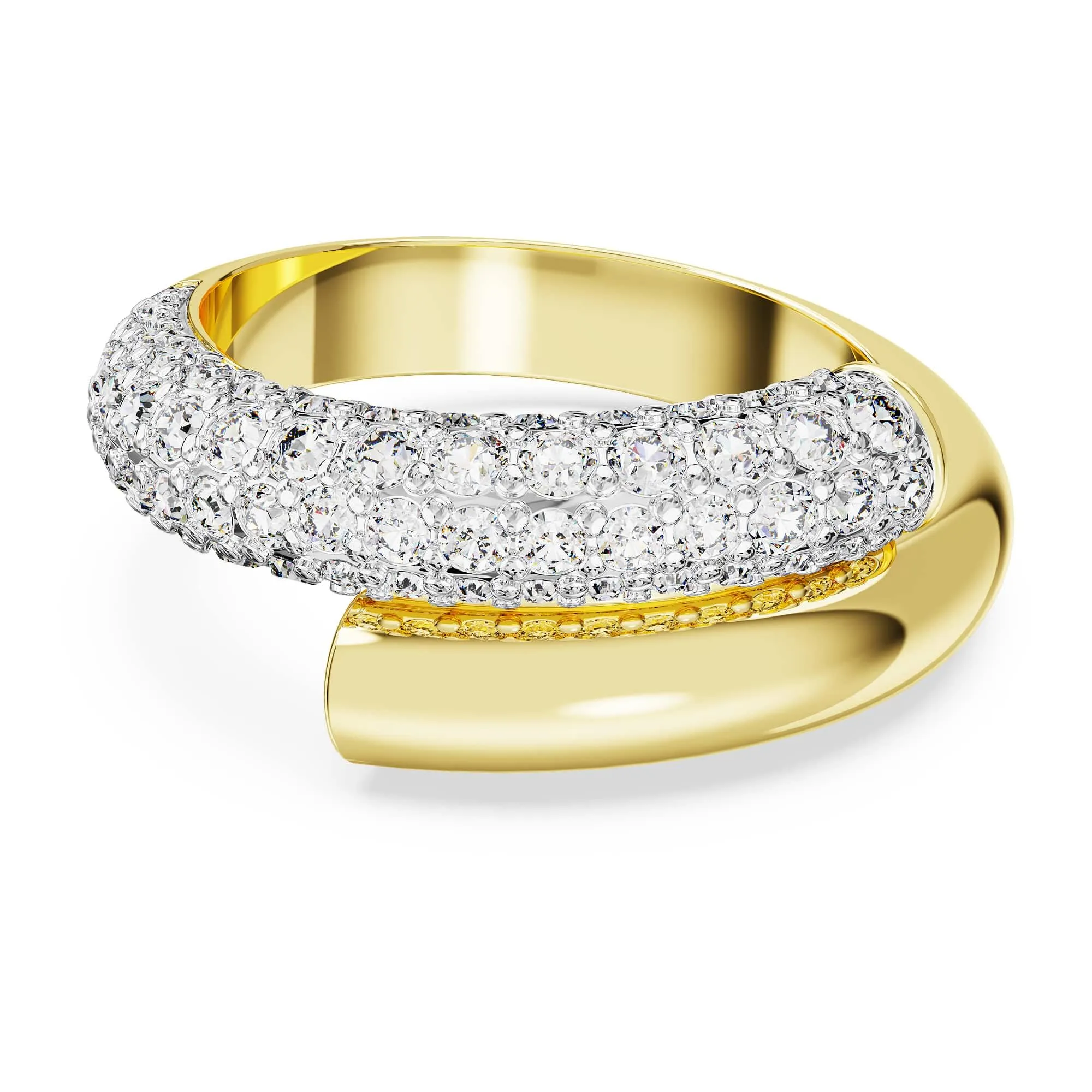 Swarovski Dextera Ring, White, Gold-plated, Size 52 - immagine 1