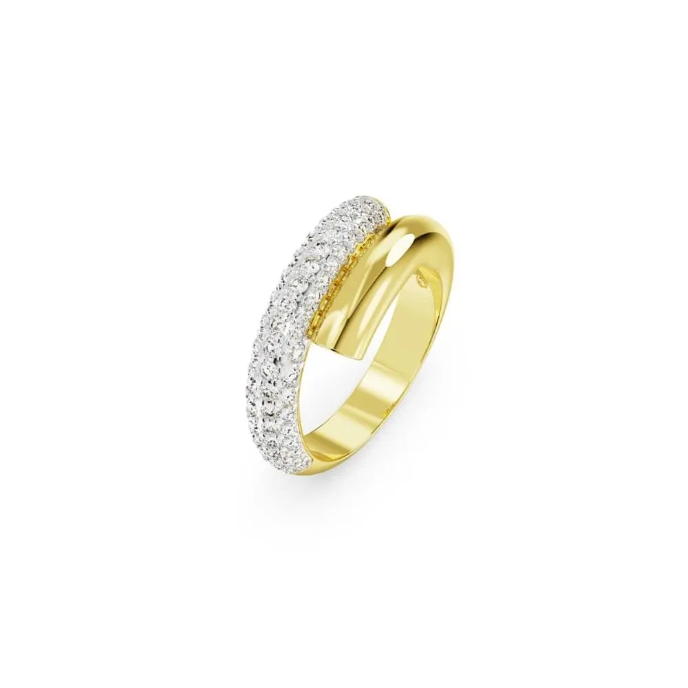Swarovski Dextera Ring, White, Gold-Tone Plated, Size 58 - immagine 2