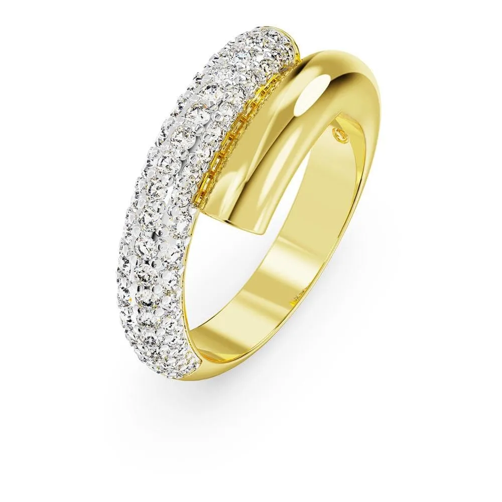 Swarovski Dextera Ring, White, Gold-Tone Plated, Size 58 - immagine 6