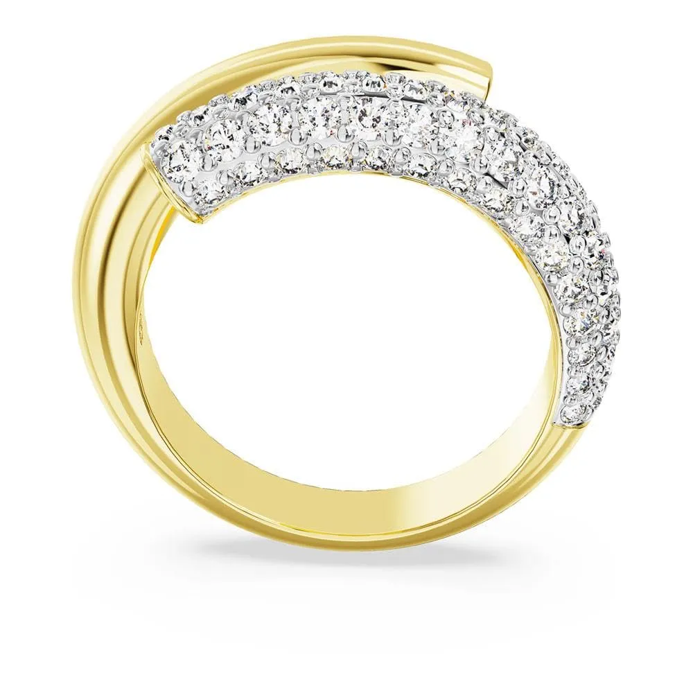 Swarovski Dextera Ring, White, Gold-Tone Plated, Size 58 - immagine 8