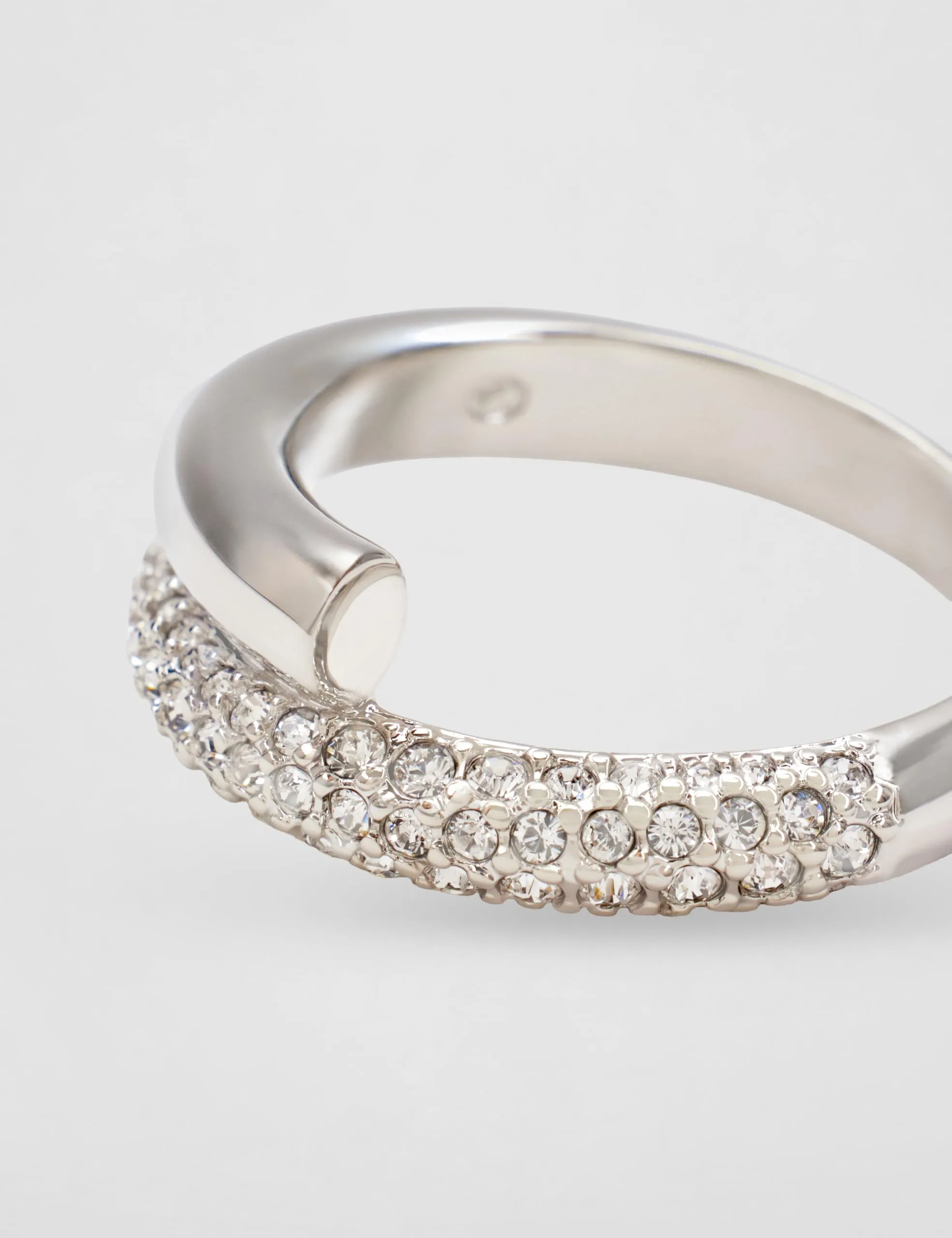 Swarovski Dextera Ring, White, Rhodium Plated, Size 50 - immagine 6