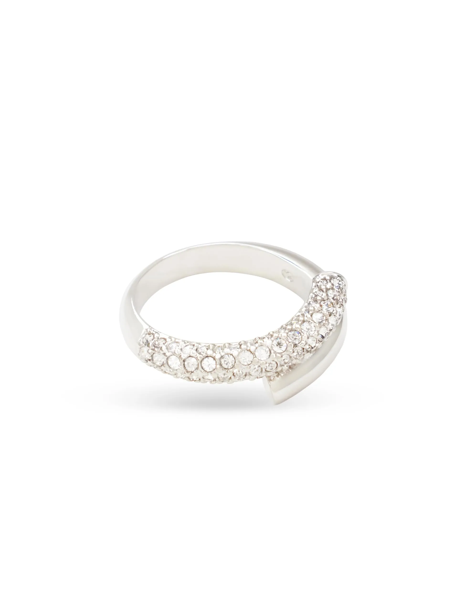 Swarovski Dextera Anello, Bianco, Placcato rodio, 57 mm - immagine 1
