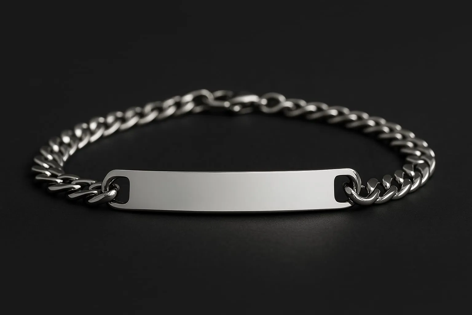 ByClay Laboratory Braccialetto con Piastrina Personalizzabile in Acciaio Inossidabile per Uomo e Donna - immagine 5