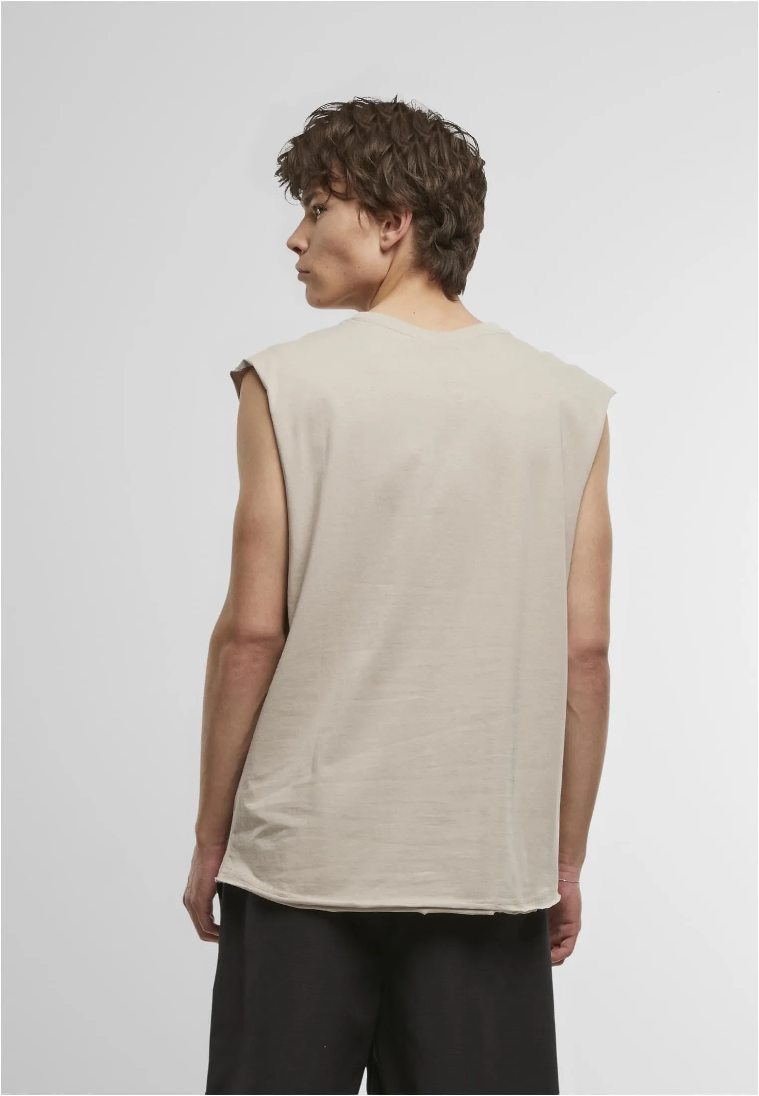 Urban Classics Open Edge Sleeveless Tee, Cloud, 4XL - immagine 6