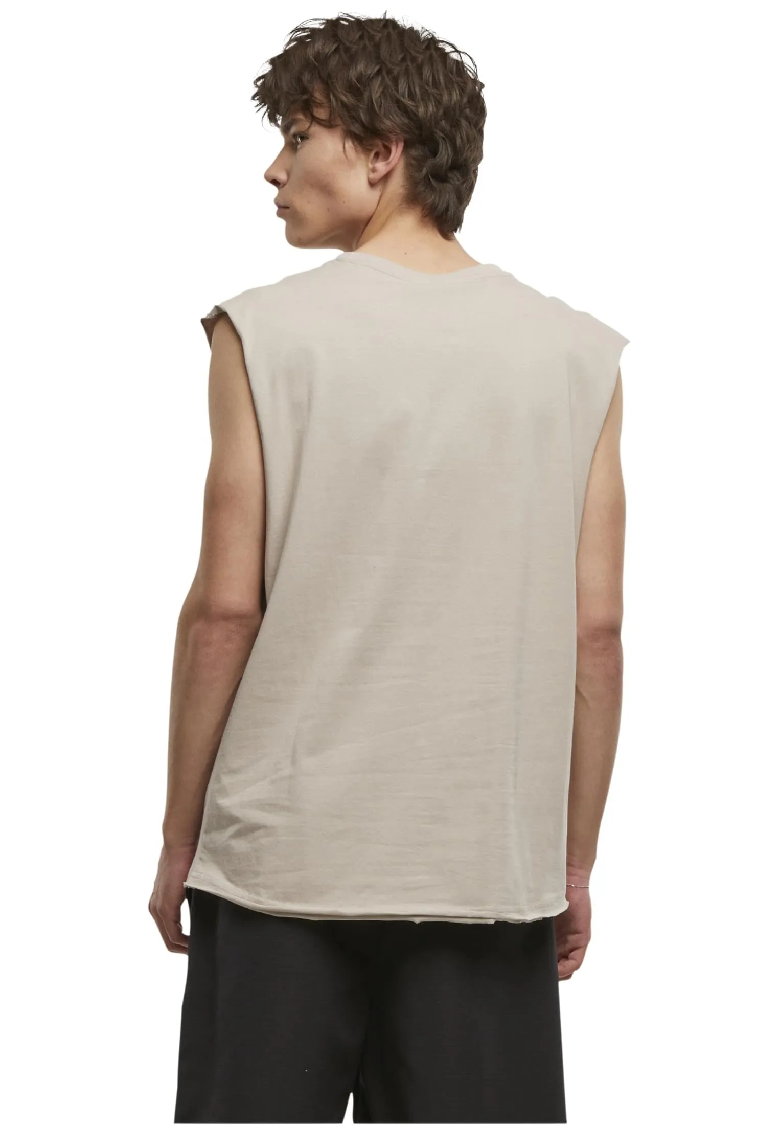 Urban Classics Open Edge Sleeveless Tee, Cloud, XXL - immagine 2