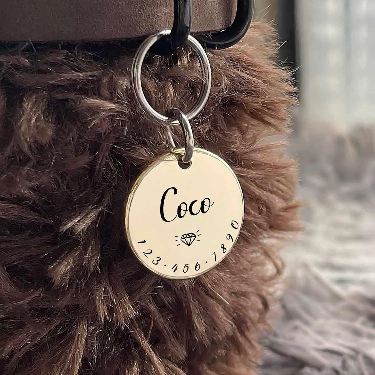 Acatinthetree Medagliette Identificative Personalizzate per Cane e Gatto in Acciaio Industriale, Medio 29 mm - immagine 7