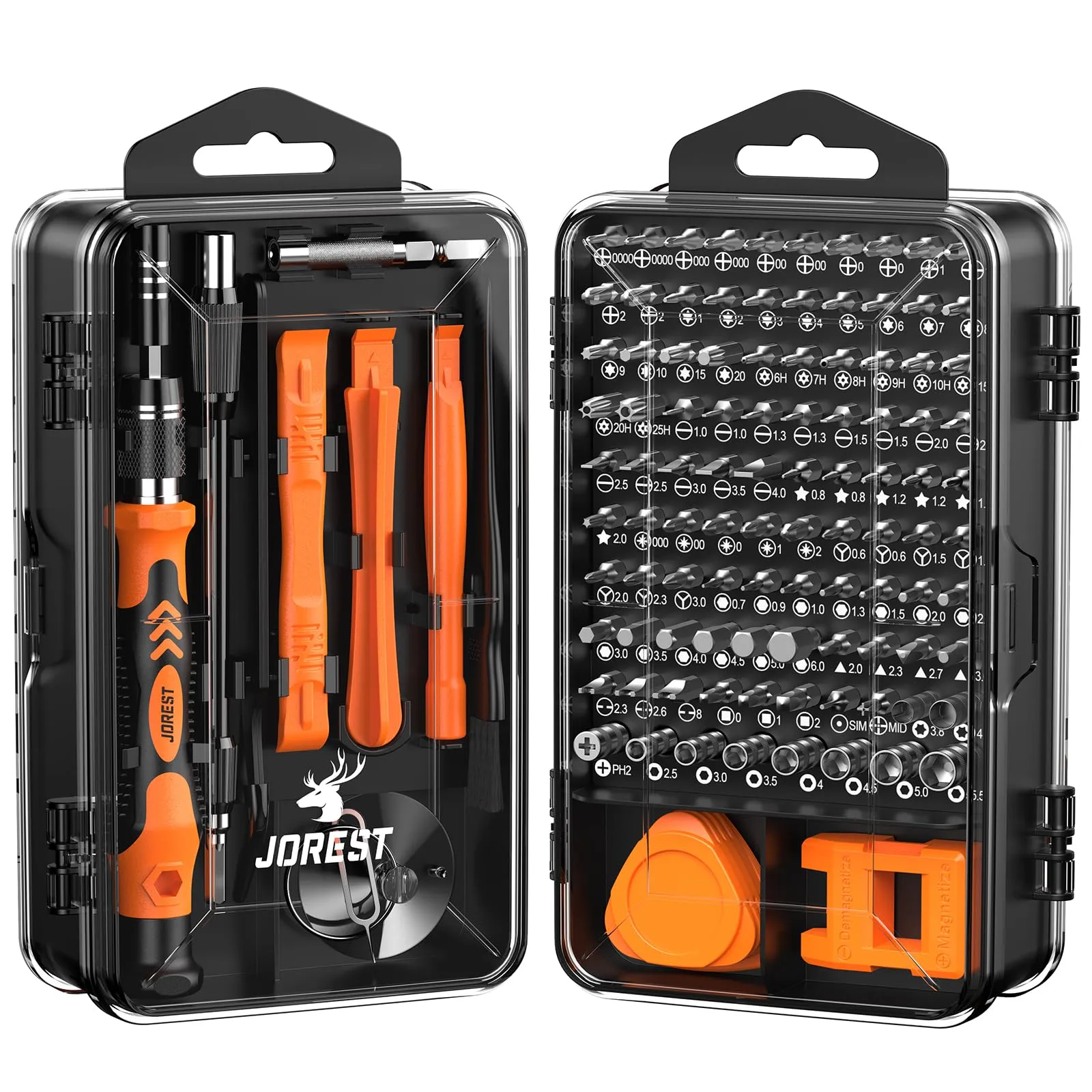 Jorest 117 in 1 Precision Screwdriver Set, Professional Mini Magnetic Repair Kit for PC, iPhone, Laptop, Glasses, Watches, Switch, PS4, PS5, Xbox, Electronics - immagine 1