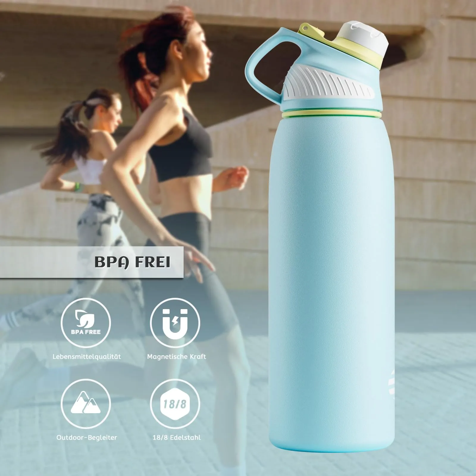 Fjbottle Borraccia Termica 1L in Acciaio Inox con Tappo Magnetico - immagine 5
