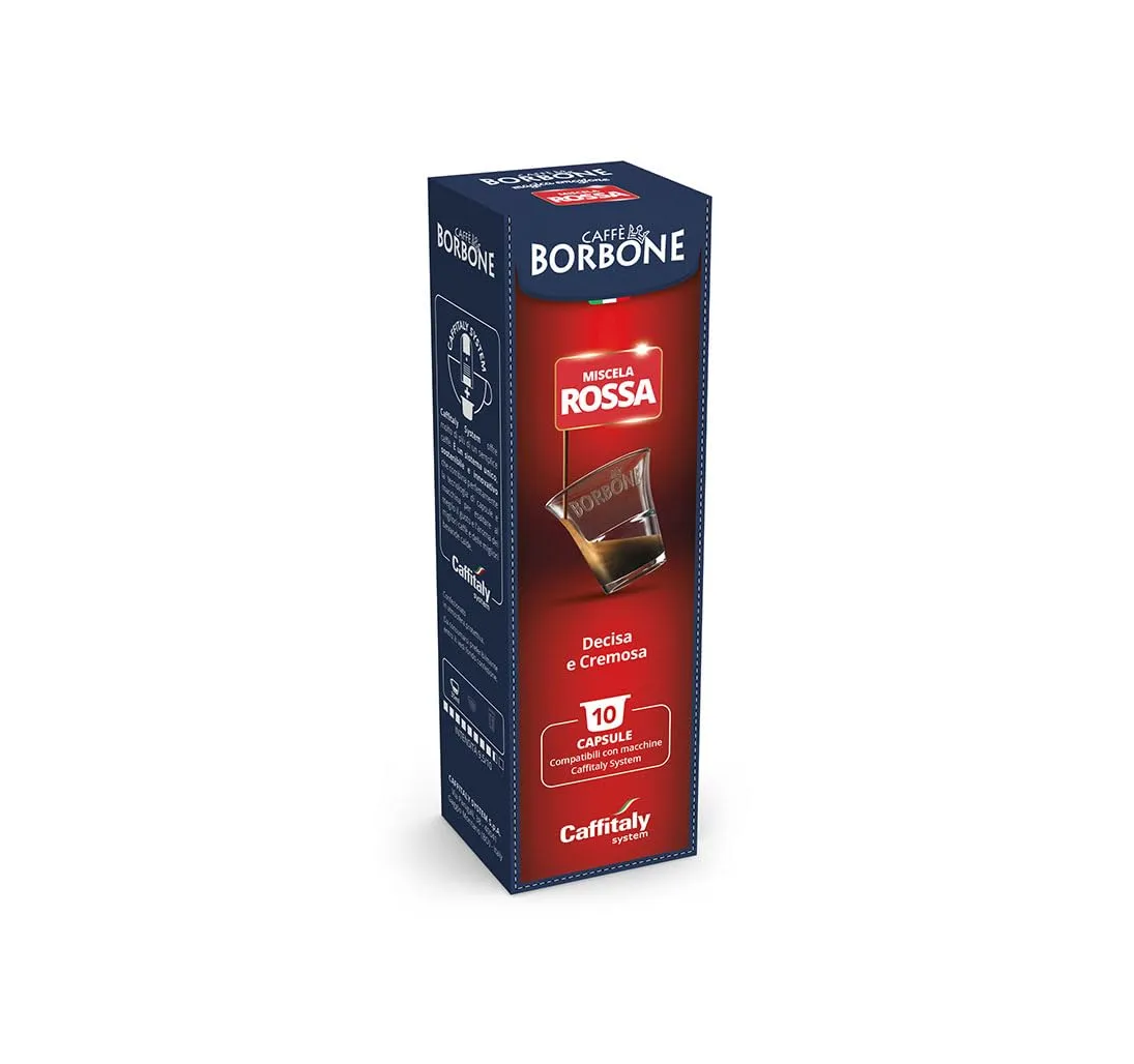 Caffè Borbone Miscela Rossa, 10 Capsule per Macchine Caffitaly - immagine 1
