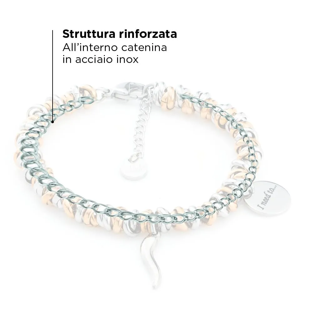 Saga Gioielli Bracciale Donna I Need To Collections Protezione Fortuna Buoni Auspici Corno - immagine 4