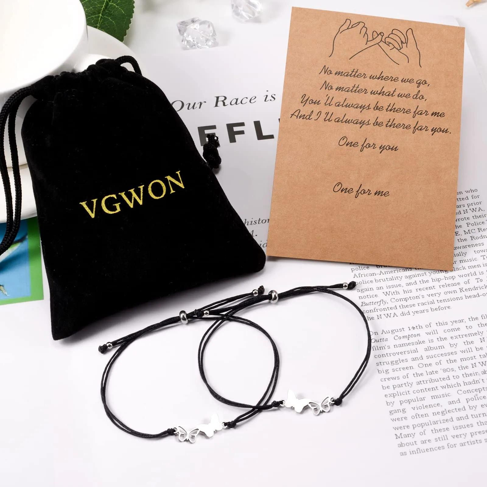 VGWON Braccialetti Amicizia Promessa Mignolo per Coppia - immagine 5