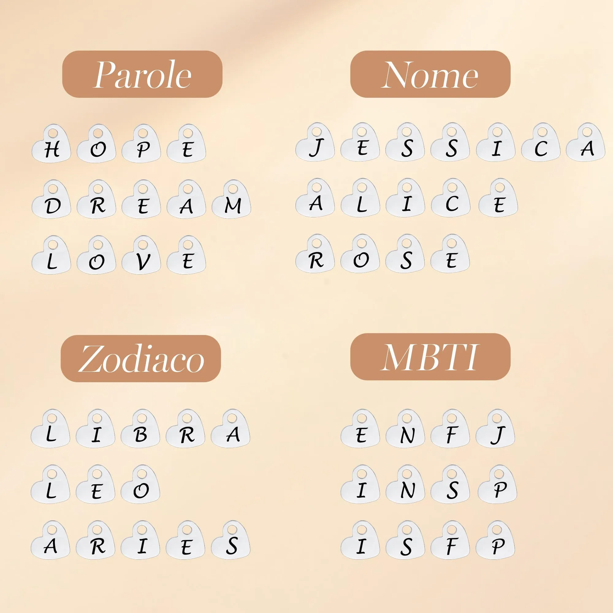 LOUISA SECRET Bracciale Donna con Lettera Iniziale A-Z, Simbolo Infinito e Cuore - immagine 7