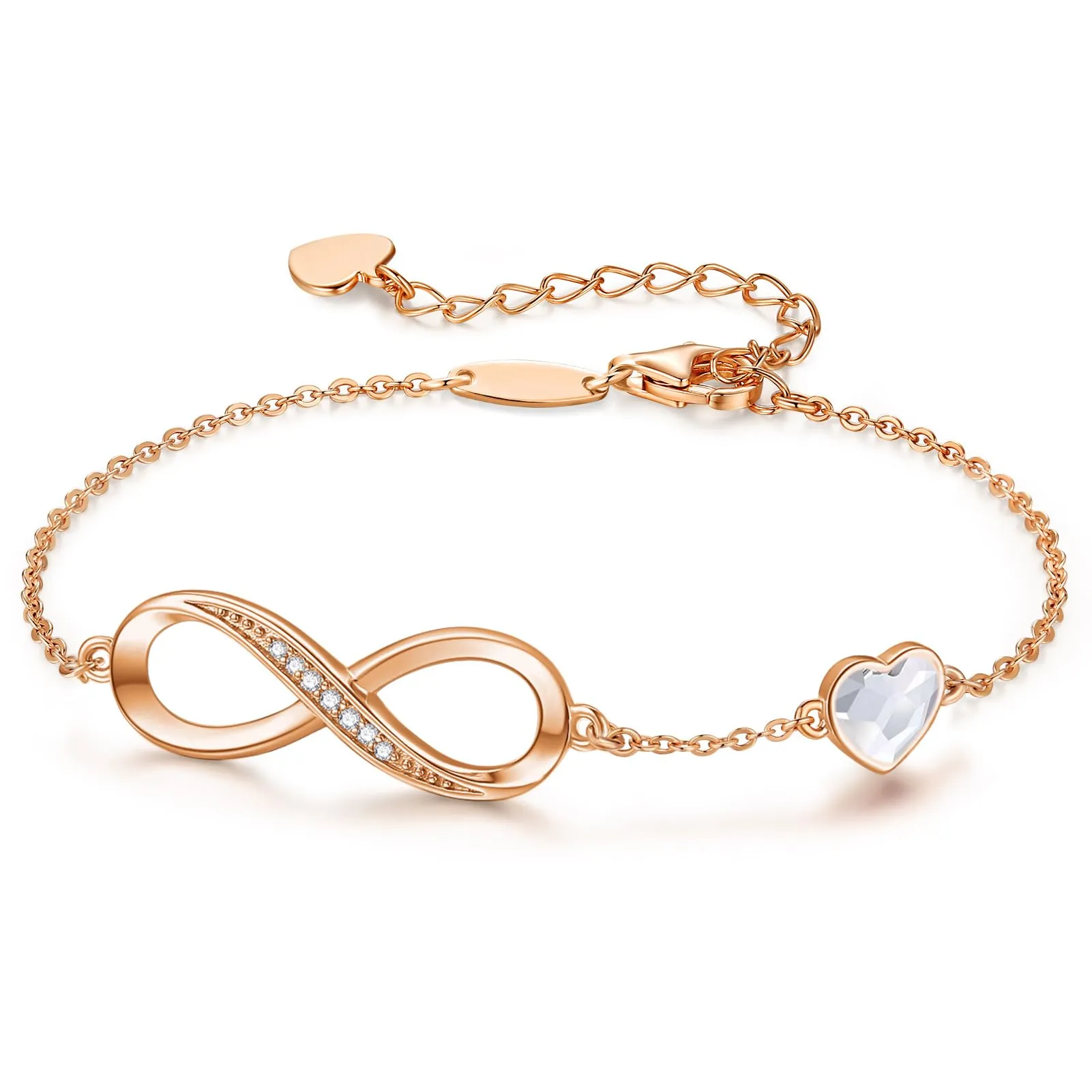 Louisa Secret Bracciale Donna Argento 925 Infinito Cuore - immagine 1