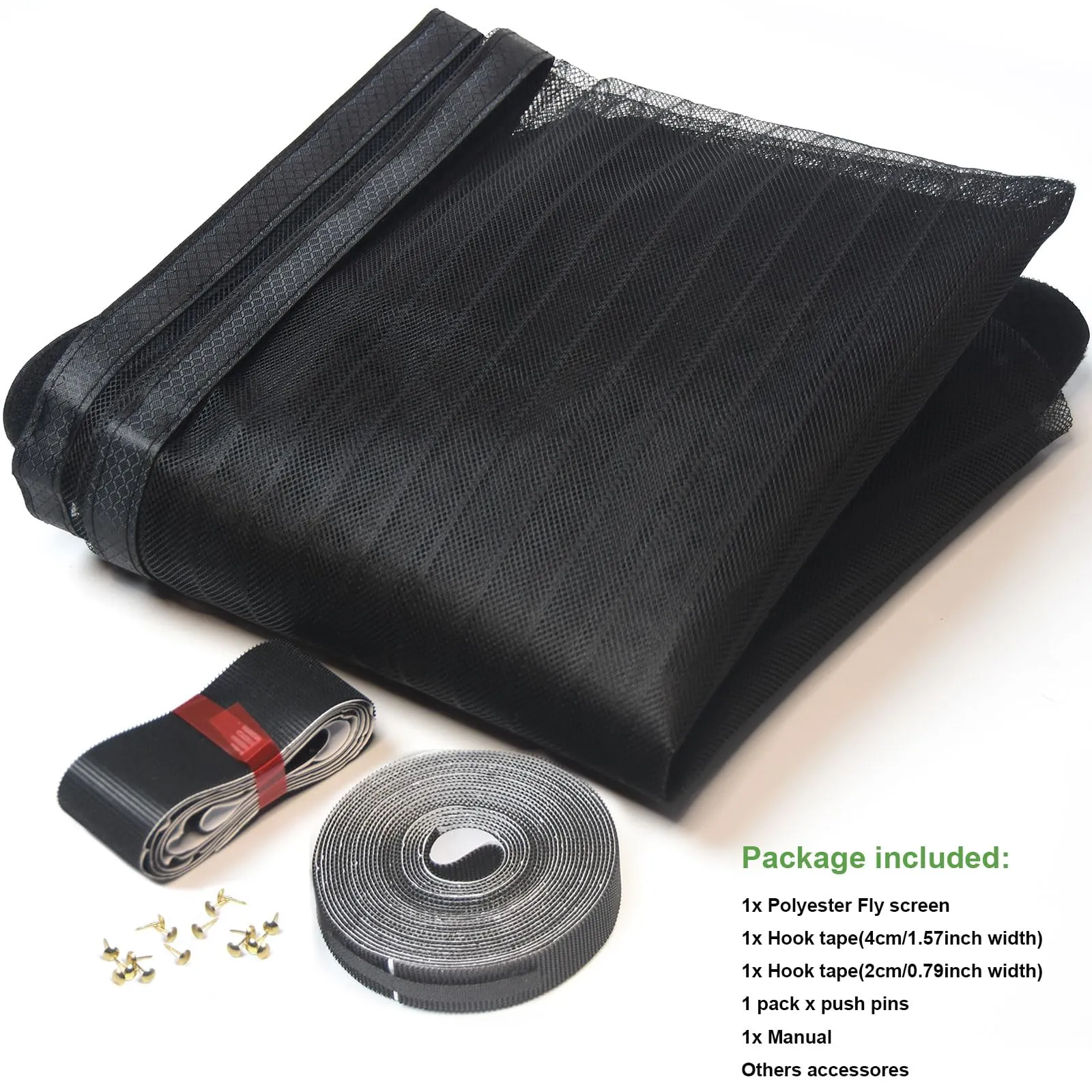 Risareyi Zanzariera Magnetica per Porte, 160x275cm, Nero, Rete Fine - immagine 7