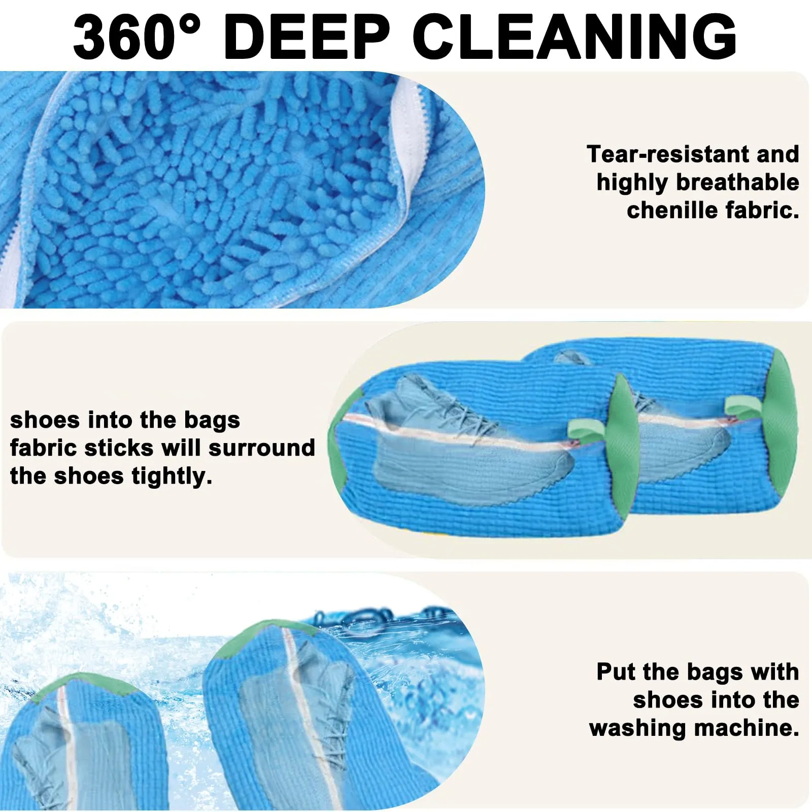 YTUGIL Sacchetto per Lavare Scarpe in Lavatrice, 2 Pezzi - immagine 3