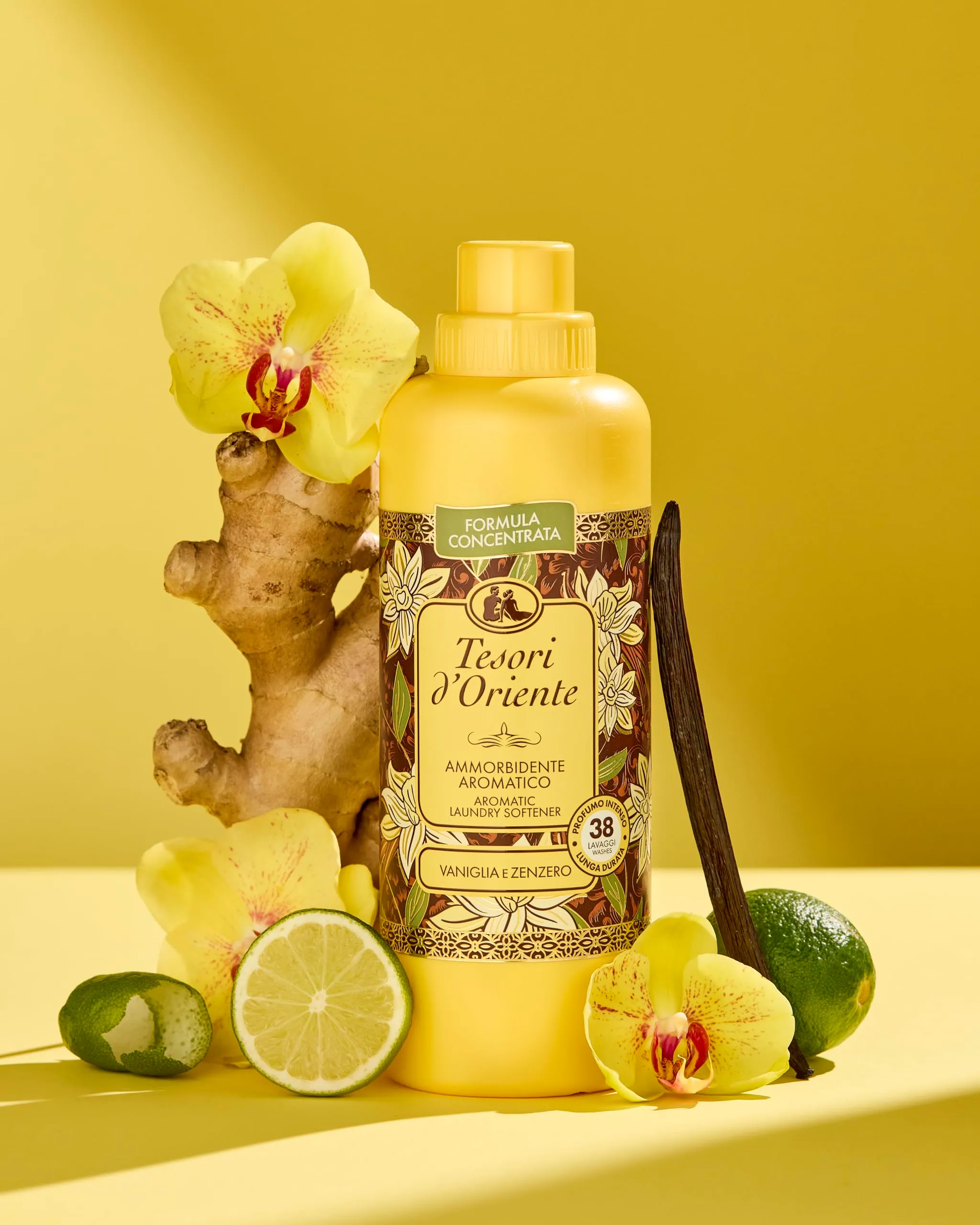 Tesori d'Oriente Ammorbidente Concentrato Vaniglia e Zenzero del Madagascar, 760 ml - immagine 2