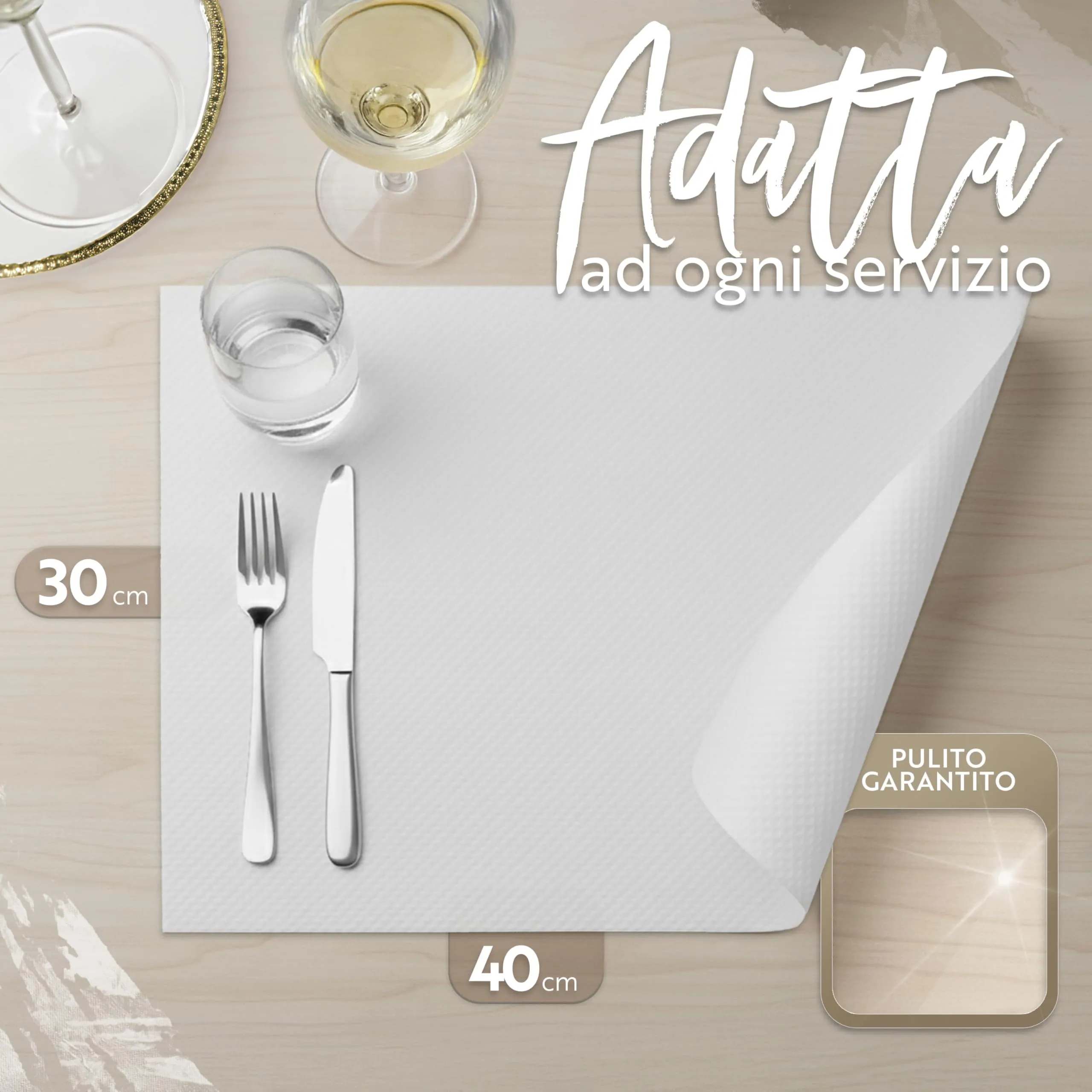 GIORDANO Cart Tovagliette in Carta Kraft Bianca Goffrata Monouso, 500 Pezzi - immagine 6