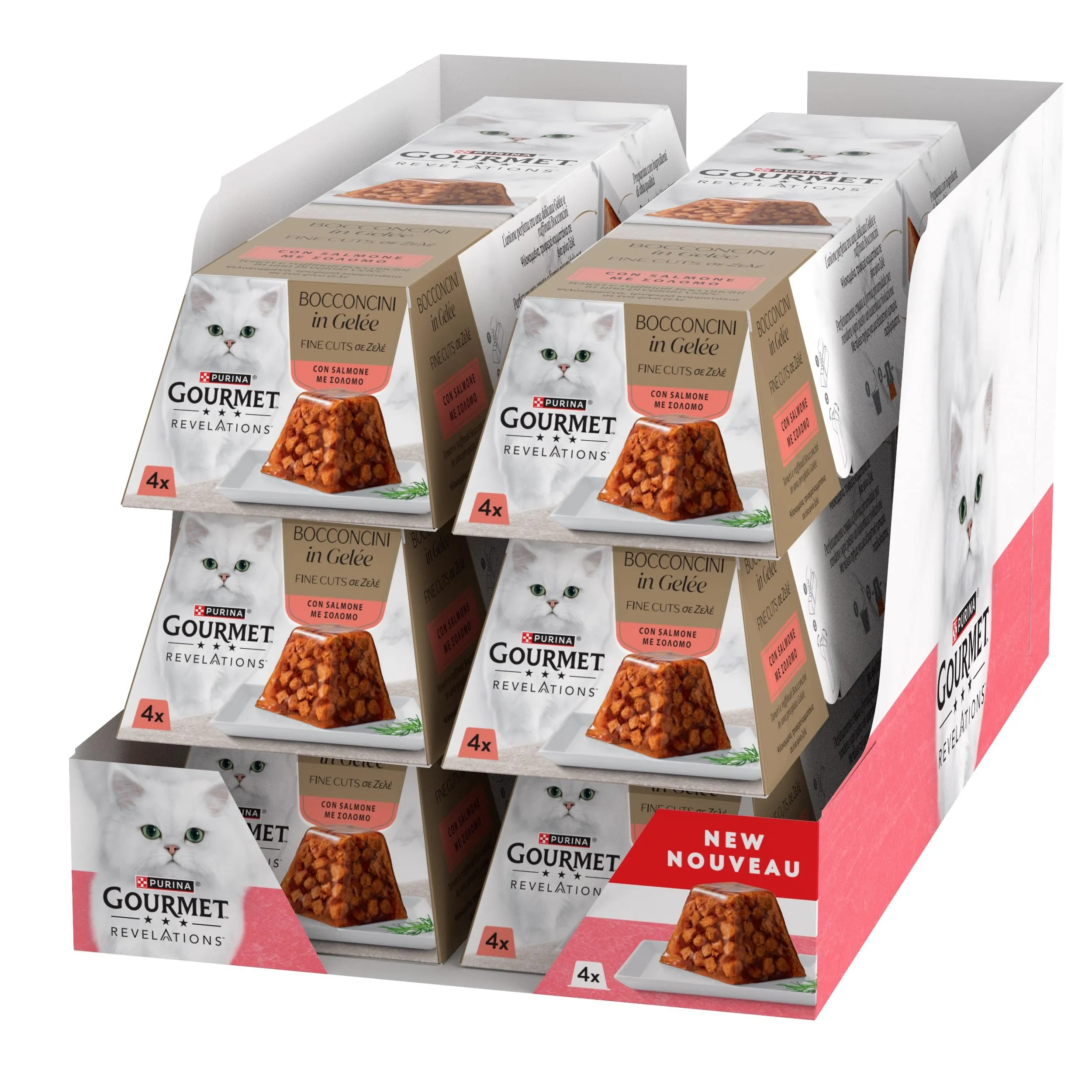 Gourmet Revelations Cibo Umido per Gatti Adulti in Gelée, 24 x 57g - immagine 1
