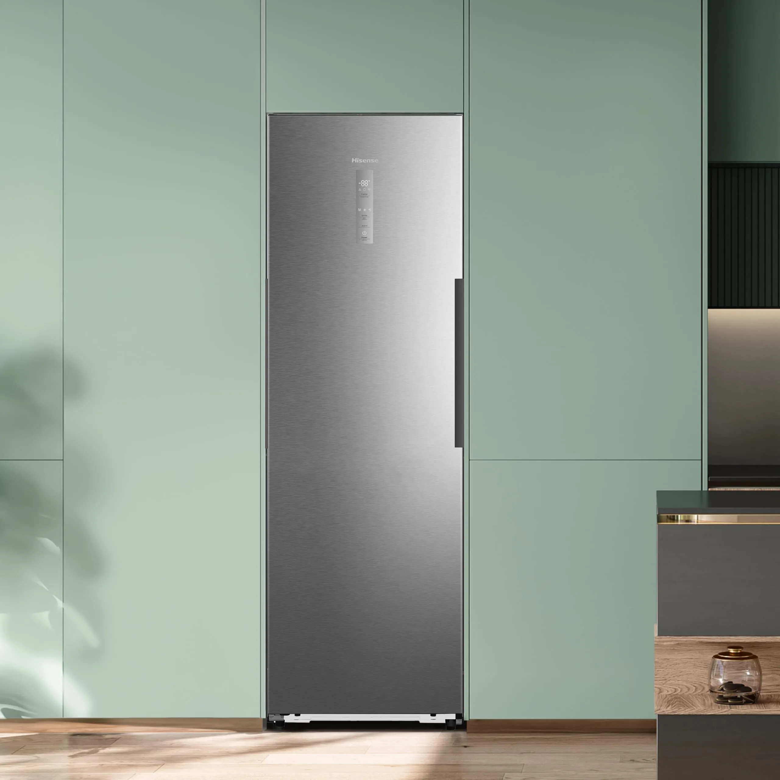 Hisense FT3K310SEIE Freezer Verticale Total No Frost, Inox, 185.6 x 59.5 cm, Classe E, 312 L - immagine 8
