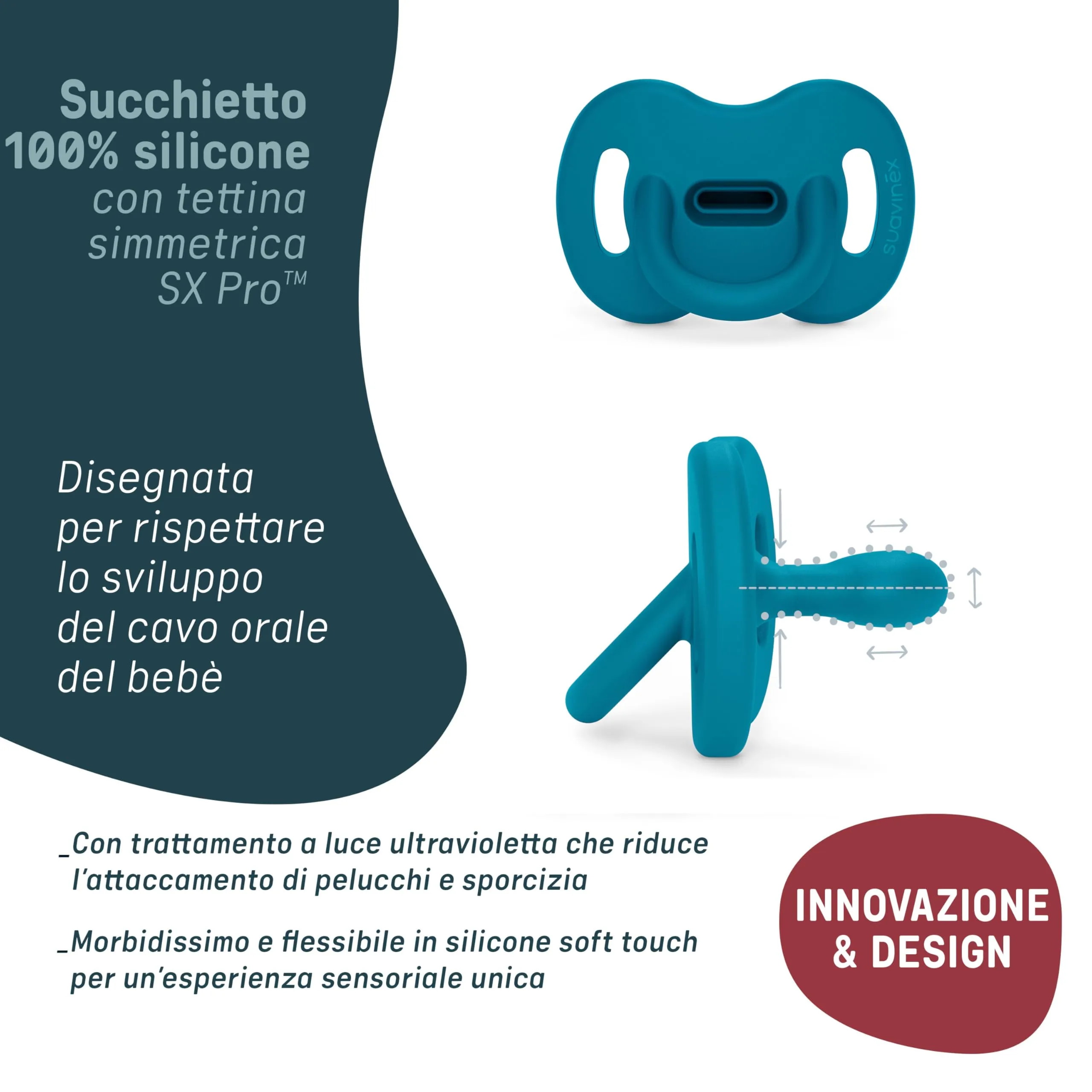 Suavinex Colour Essence Pacifier, 0-6 Months, Turtle Green - immagine 4