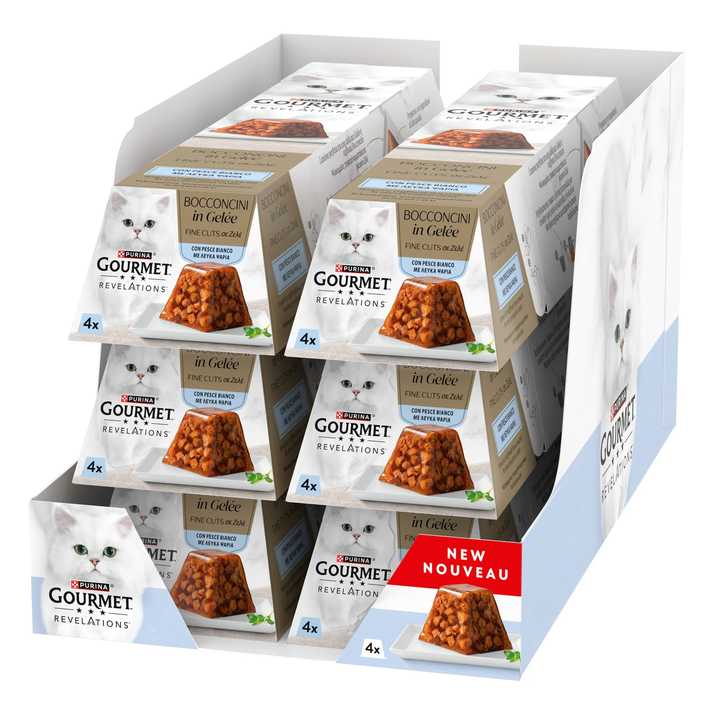 Gourmet Revelations Cibo Umido per Gatti Adulti in Gelée, 24 x 57g - immagine 1